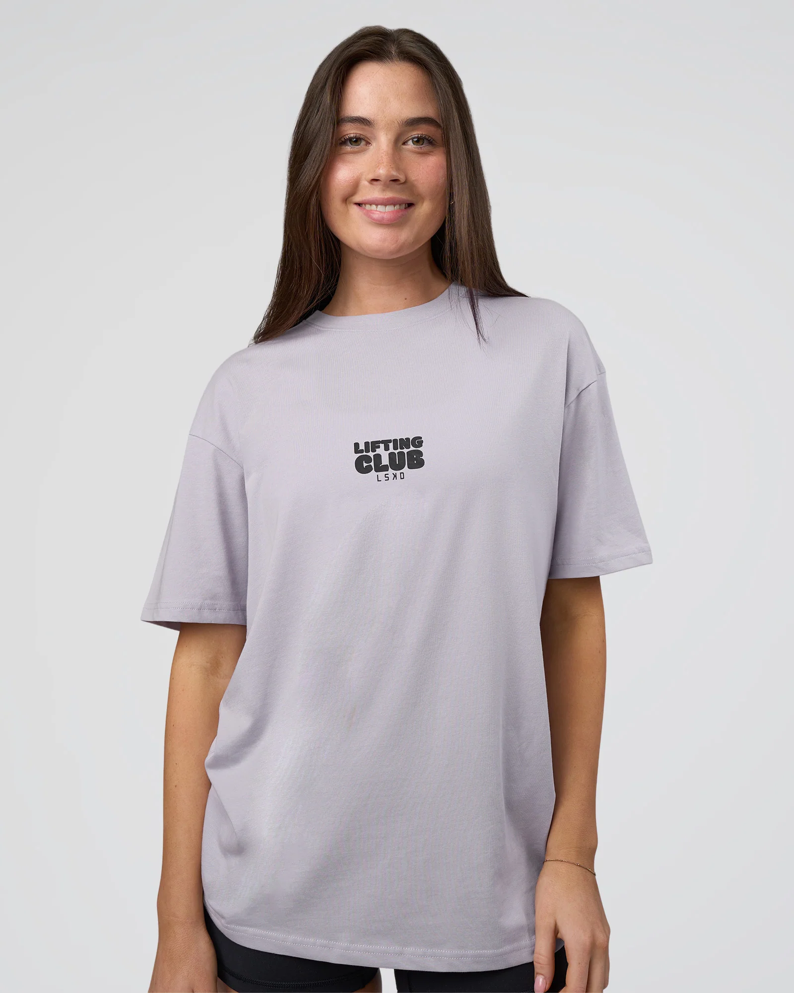 Kettle B FLXCotton Oversized Tee - Galactic Lilac-Black 4 Kettle B FLXCotton Oversized Tee - Galactic Lilac-Black