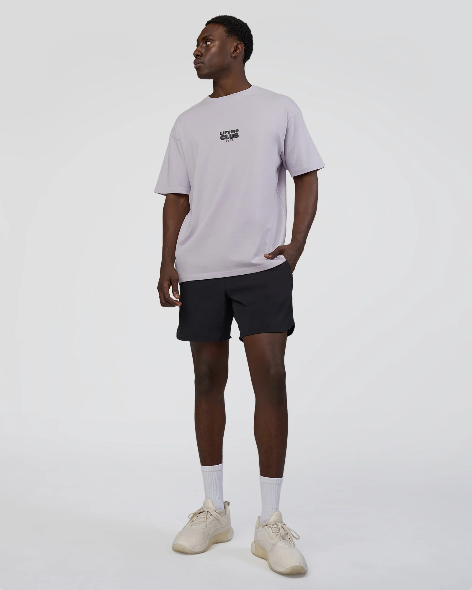 Kettle B FLXCotton Oversized Tee - Galactic Lilac-Black 6 Kettle B FLXCotton Oversized Tee - Galactic Lilac-Black
