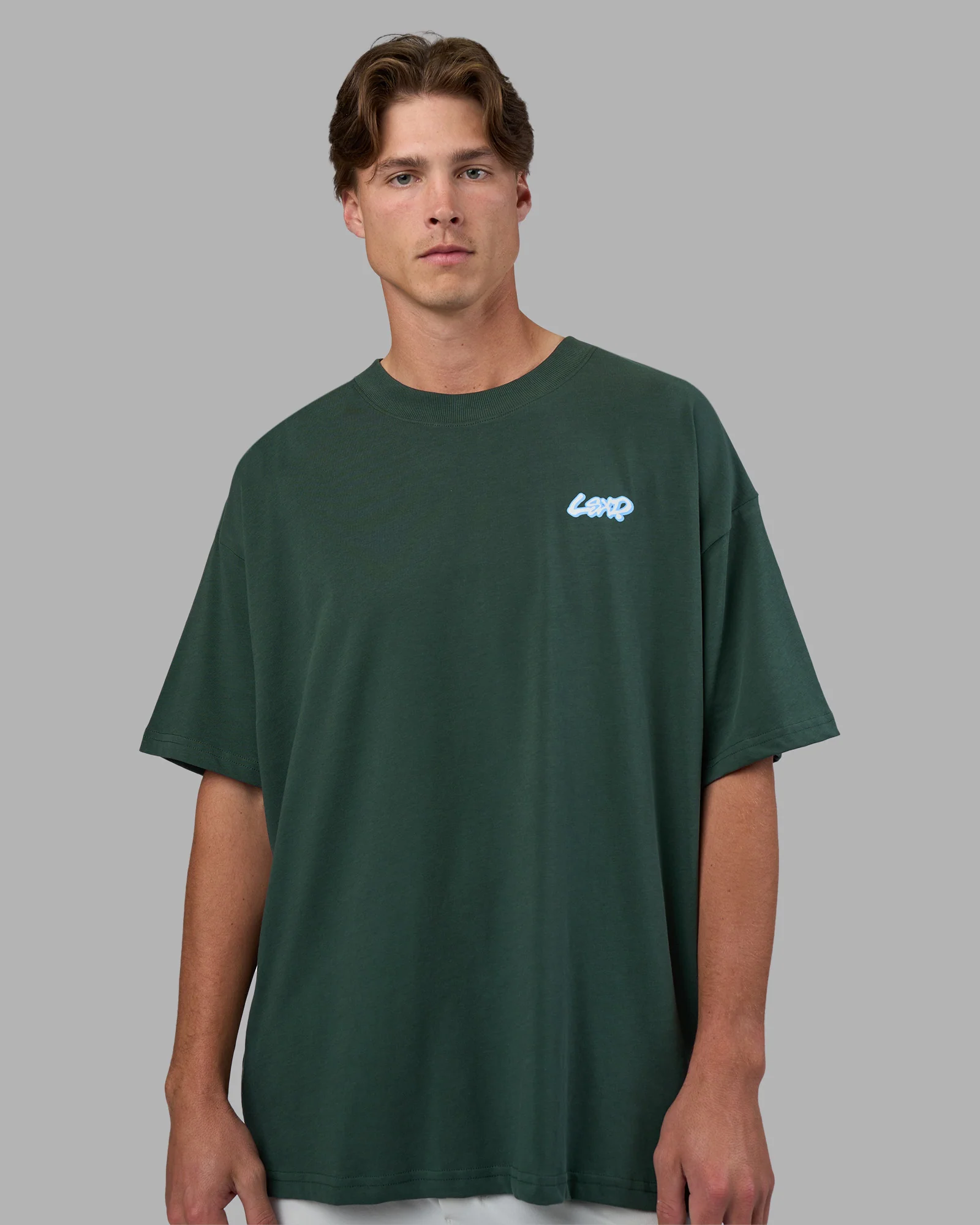Break Through Heavyweight Oversized Tee - Vital Green-Open Air