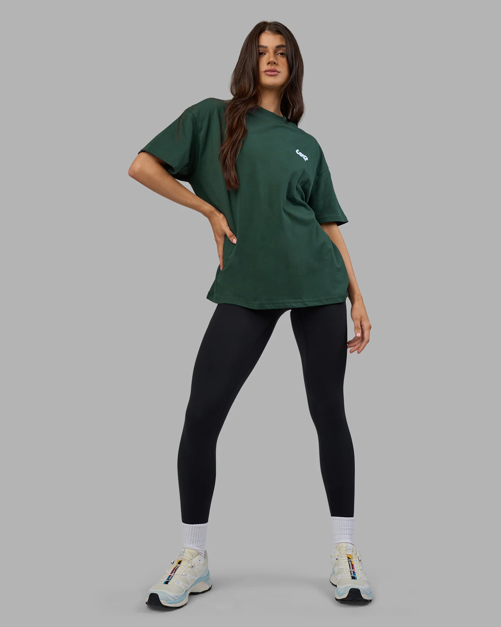 Break Through Heavyweight Oversized Tee - Vital Green-Open Air