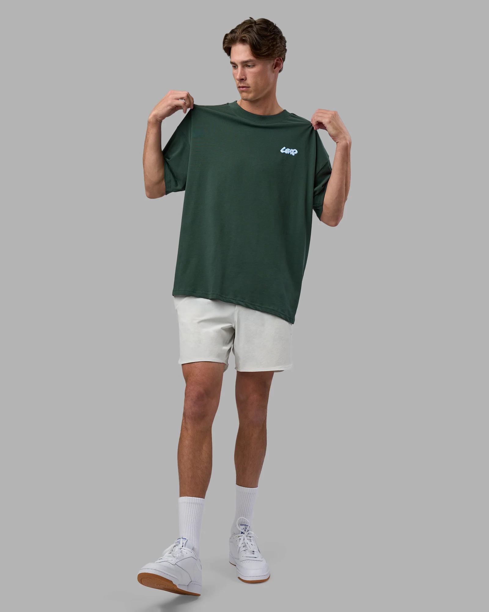 Break Through Heavyweight Oversized Tee - Vital Green-Open Air