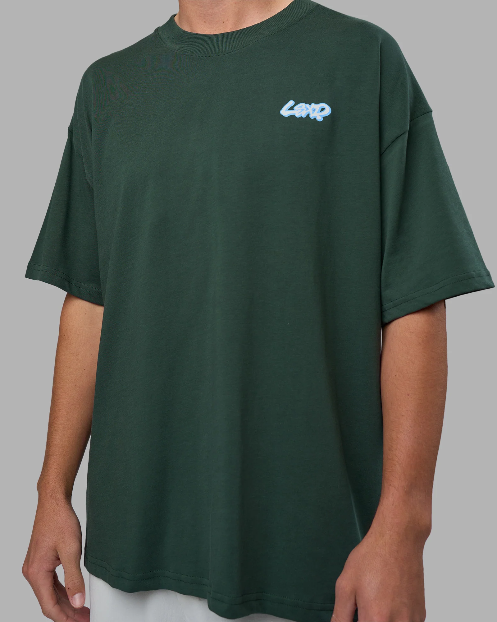 Break Through Heavyweight Oversized Tee - Vital Green-Open Air