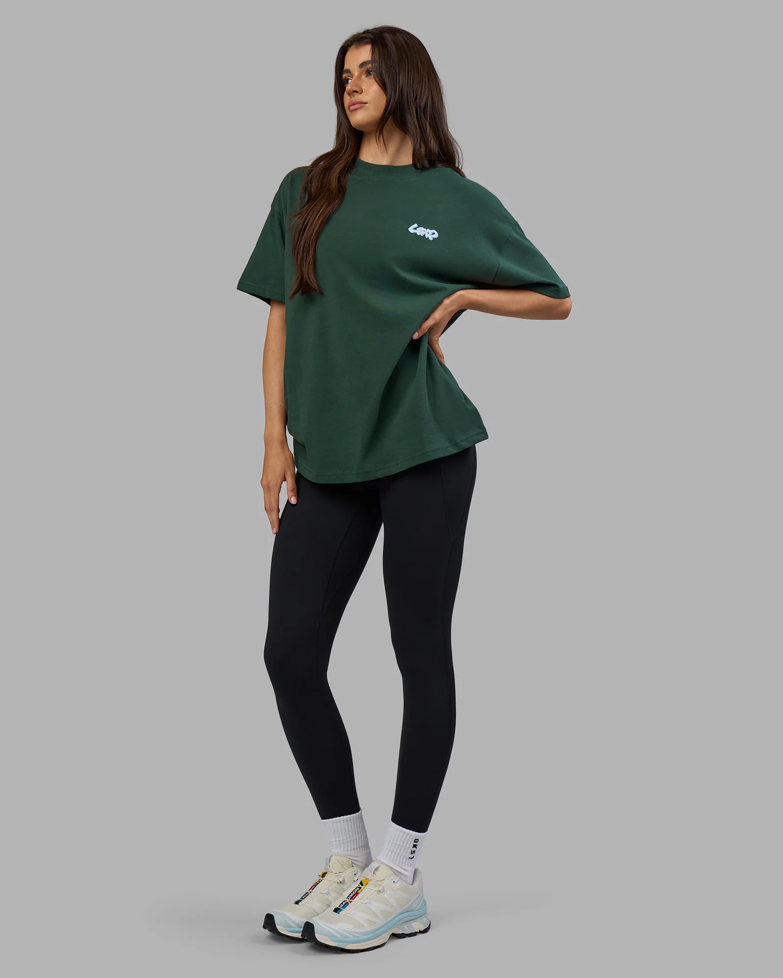 Break Through Heavyweight Oversized Tee - Vital Green-Open Air