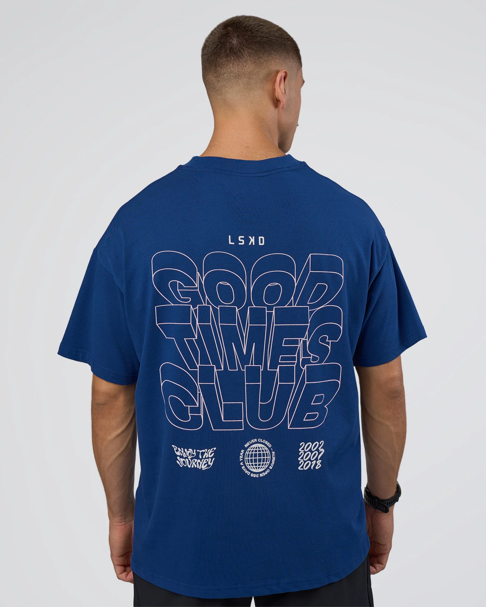 GTC Heavyweight Oversized Tee - Washed Midnight Blue-Marsh