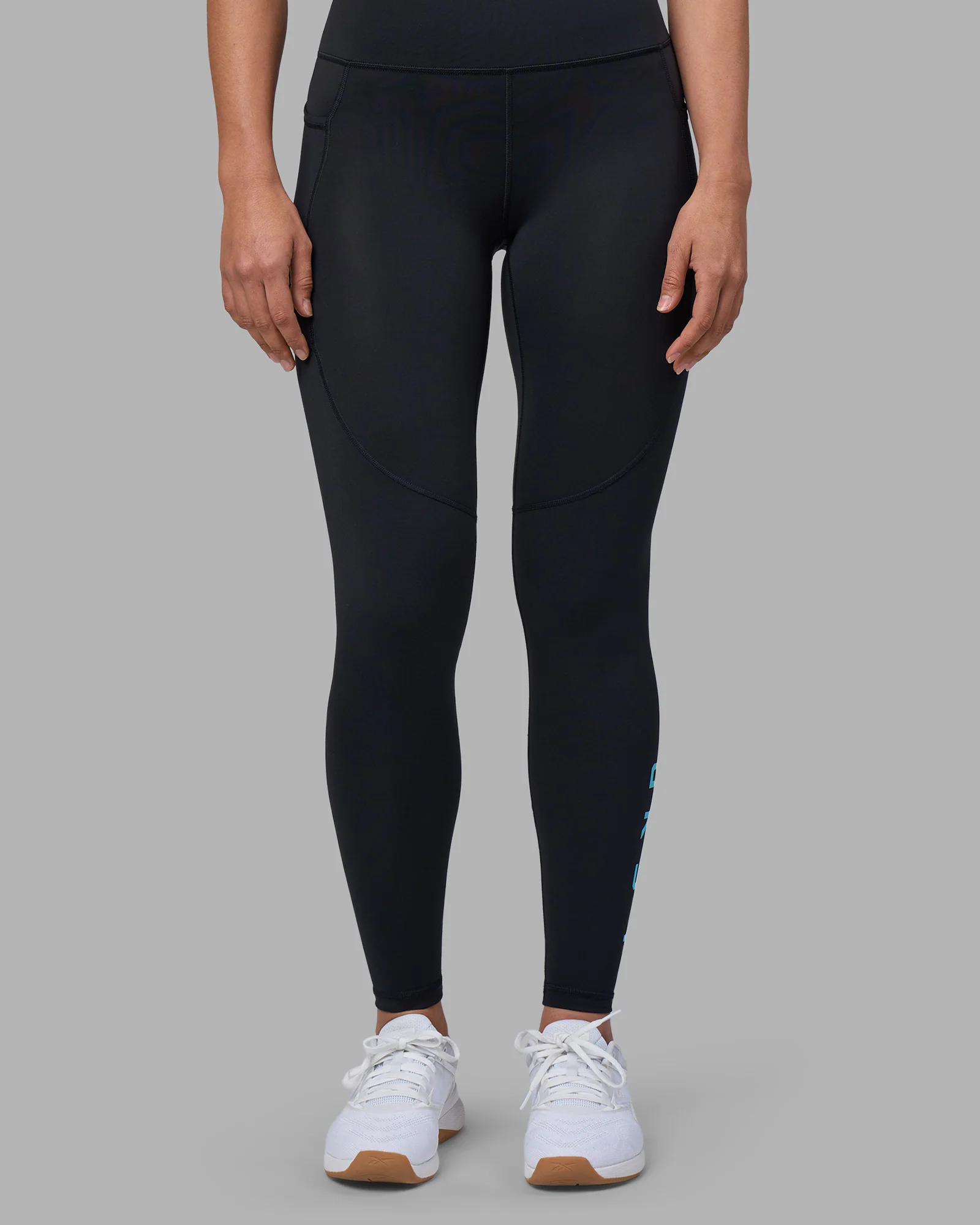 Rep Ultra High-Rise Full Length Legging Pockets - Black-Blue Atoll