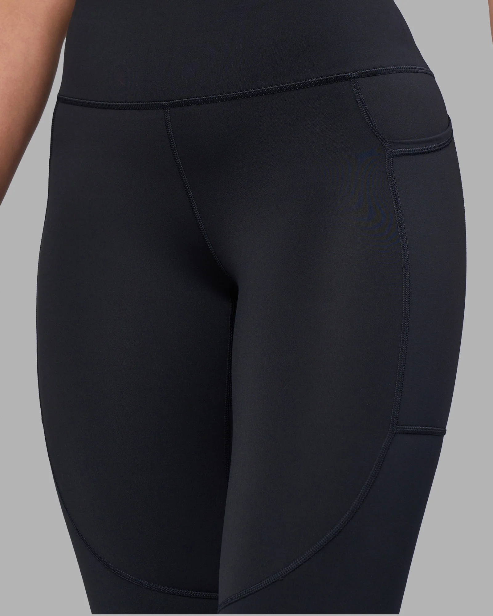 Rep Ultra High-Rise Full Length Legging Pockets - Black-Blue Atoll