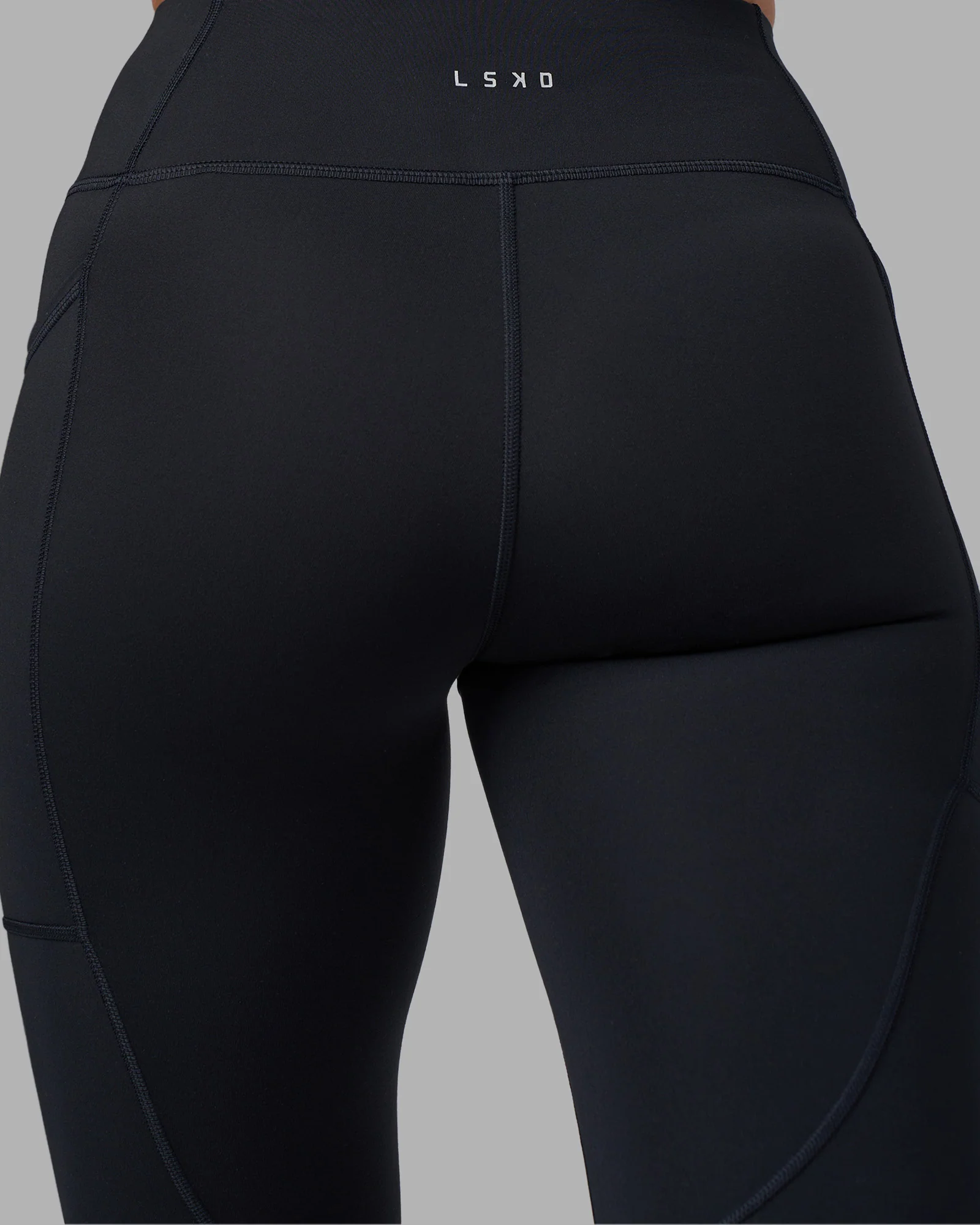 Rep Ultra High-Rise Full Length Legging Pockets - Black-Blue Atoll