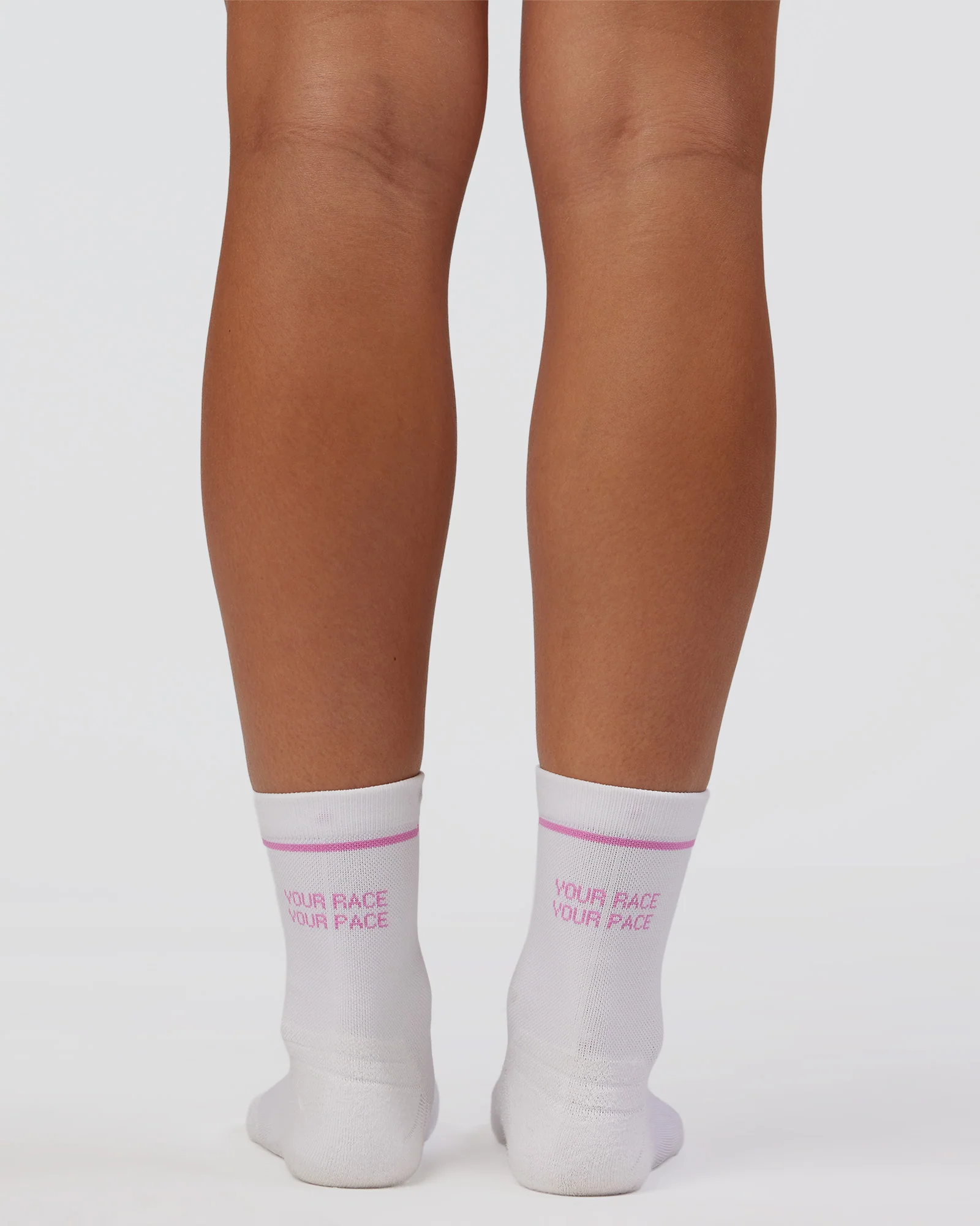 Your Race Fast Performance Quarter Socks - White-Marshmallow