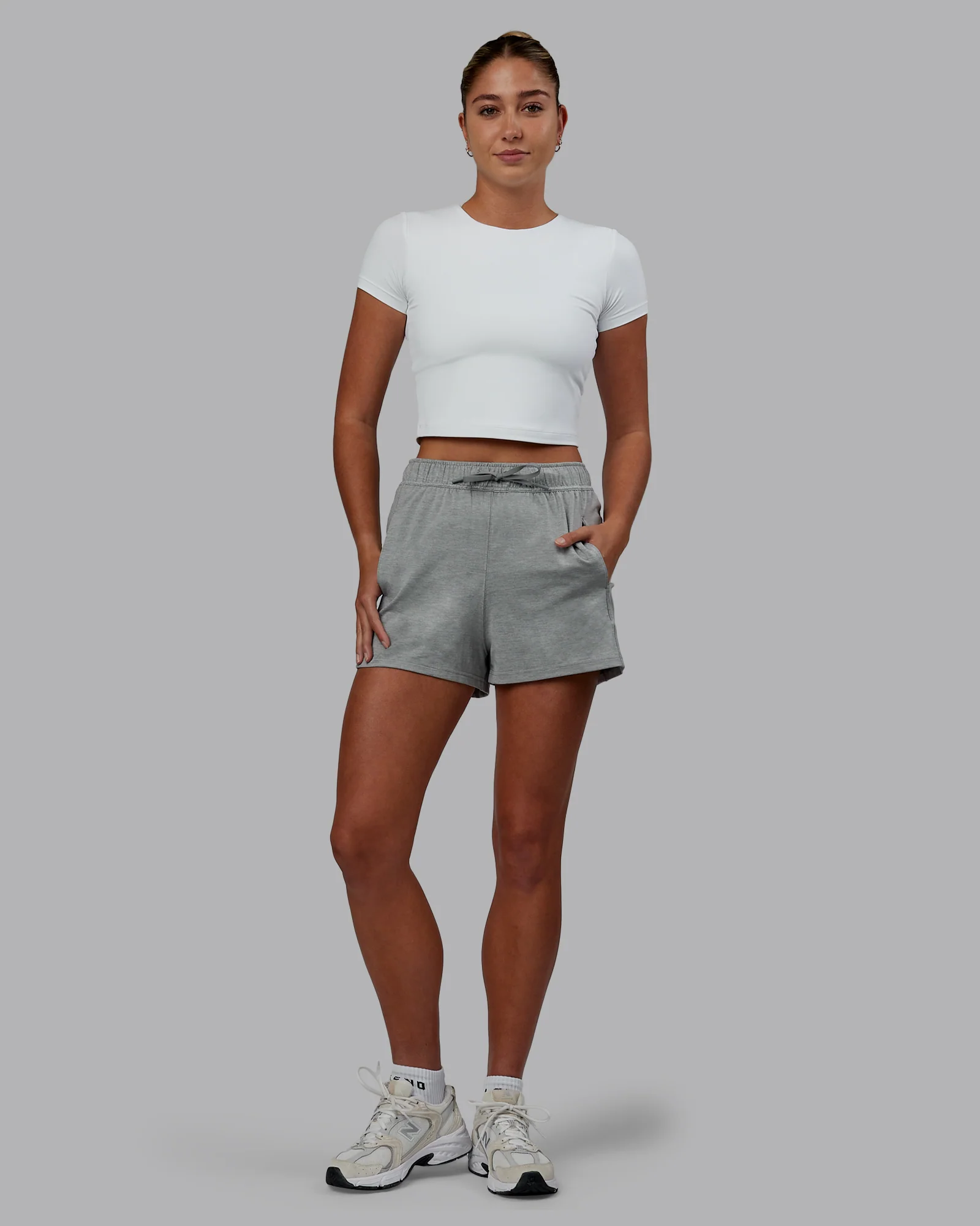 Restore CloudFLX Short - Light Grey Marl