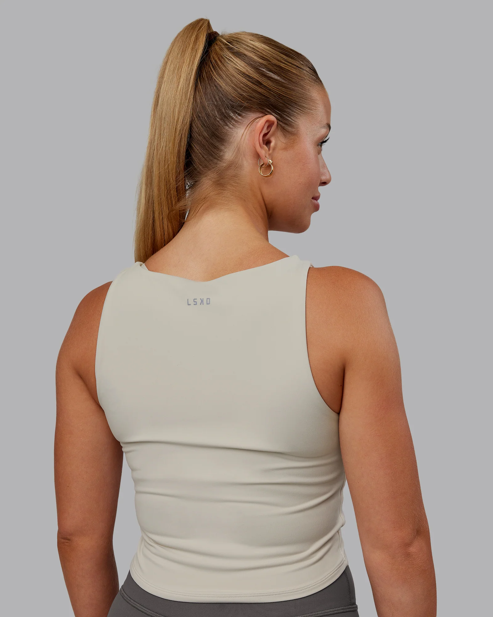 Liberty Ruched Tank - Shale Beige 3 Liberty Ruched Tank - Shale Beige