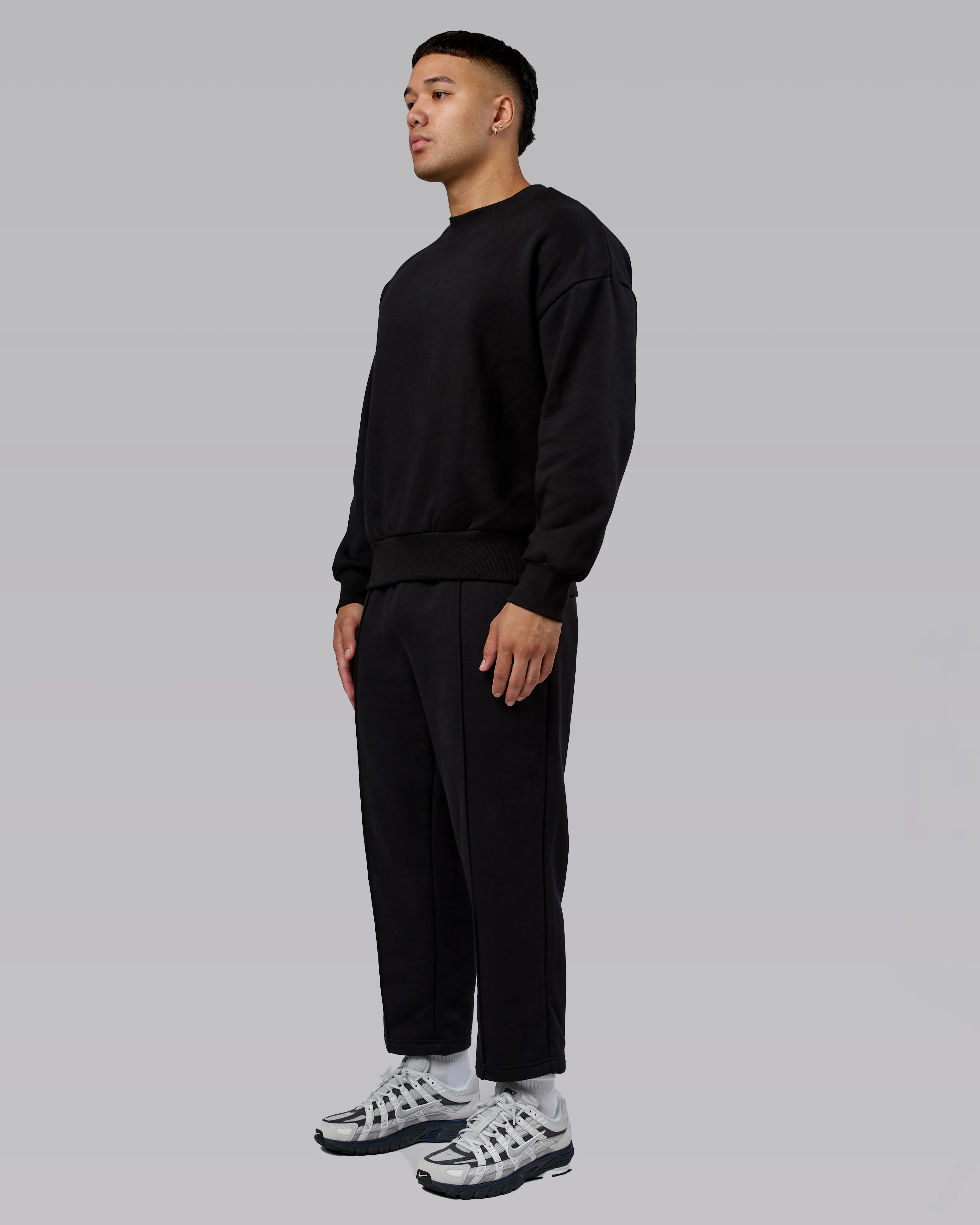 Urban Cropped Track Pant - Black
