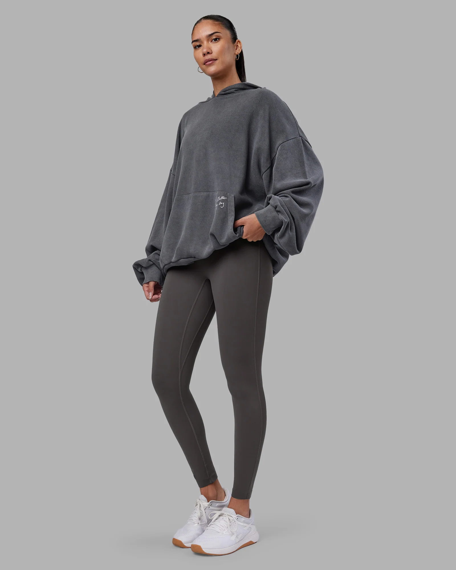 ETJ Values Washed Oversize Hoodie - Dark Storm-Light Bubblegum 10 ETJ Values Washed Oversize Hoodie - Dark Storm-Light Bubblegum