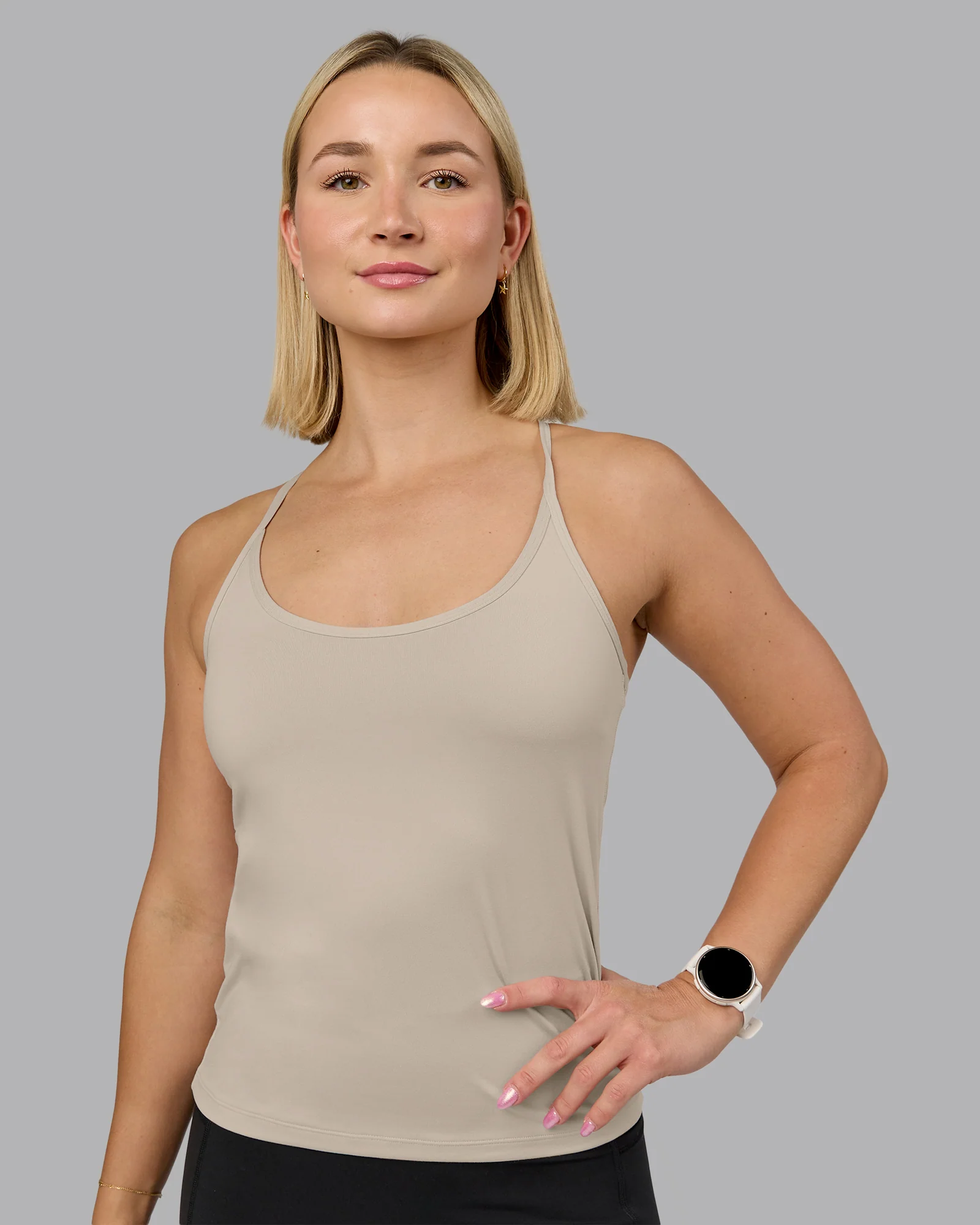 Transition CloudFLX Shelf Bra Tank - Shale Beige