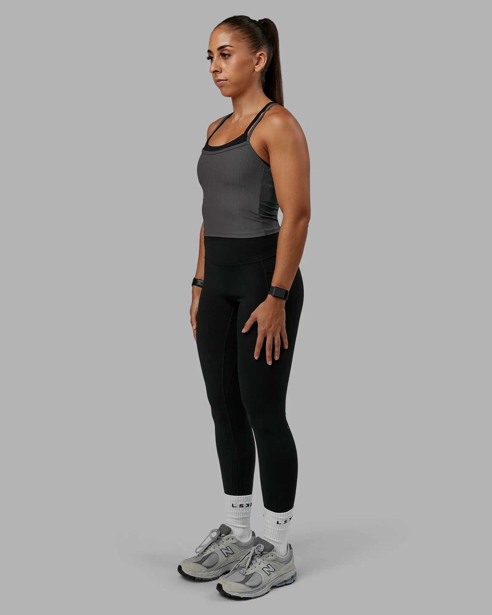 Flame Ribbed Tank - Dark Storm 6 Flame Ribbed Tank - Dark Storm