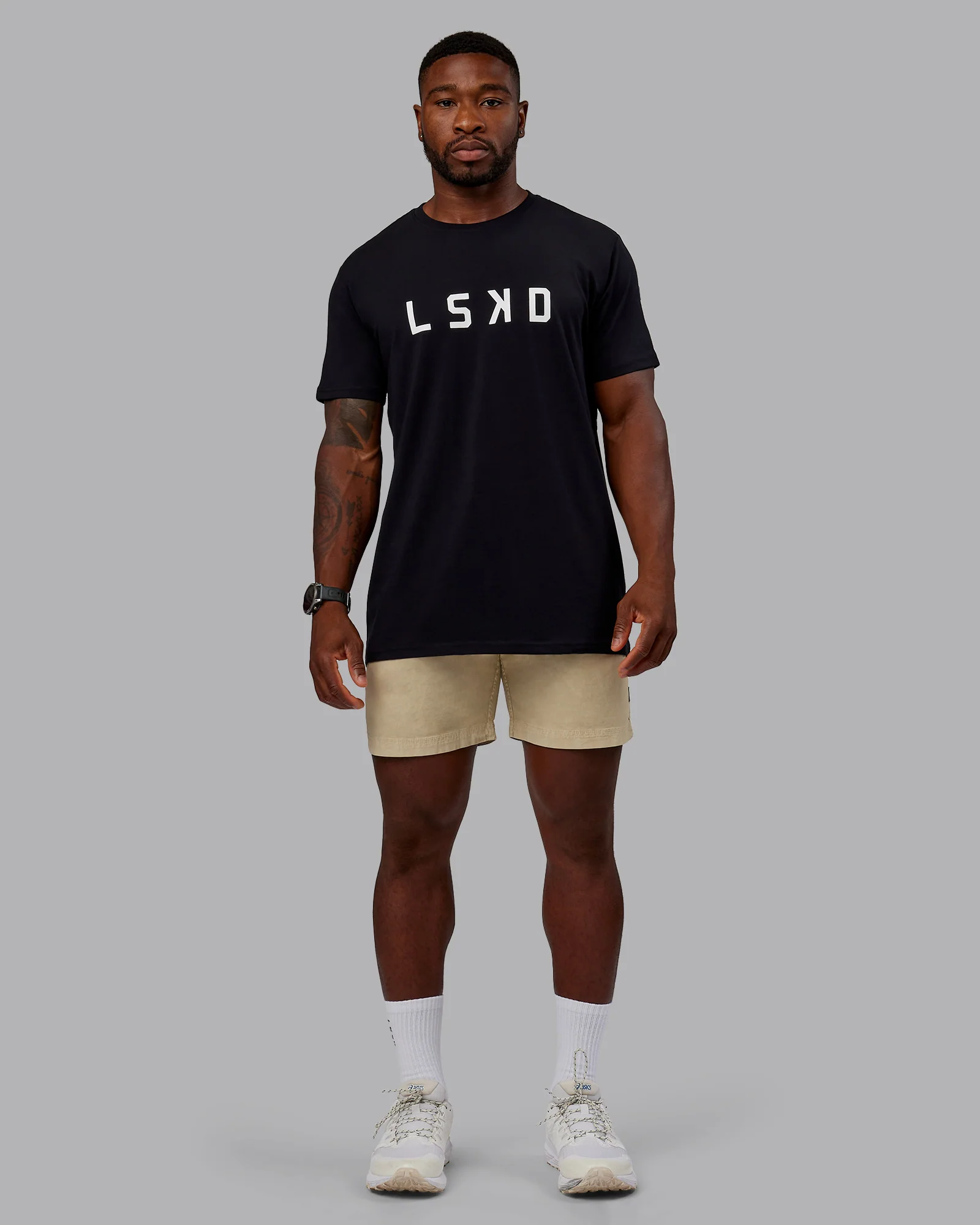 Washed Daily Short 7" - Pale Khaki