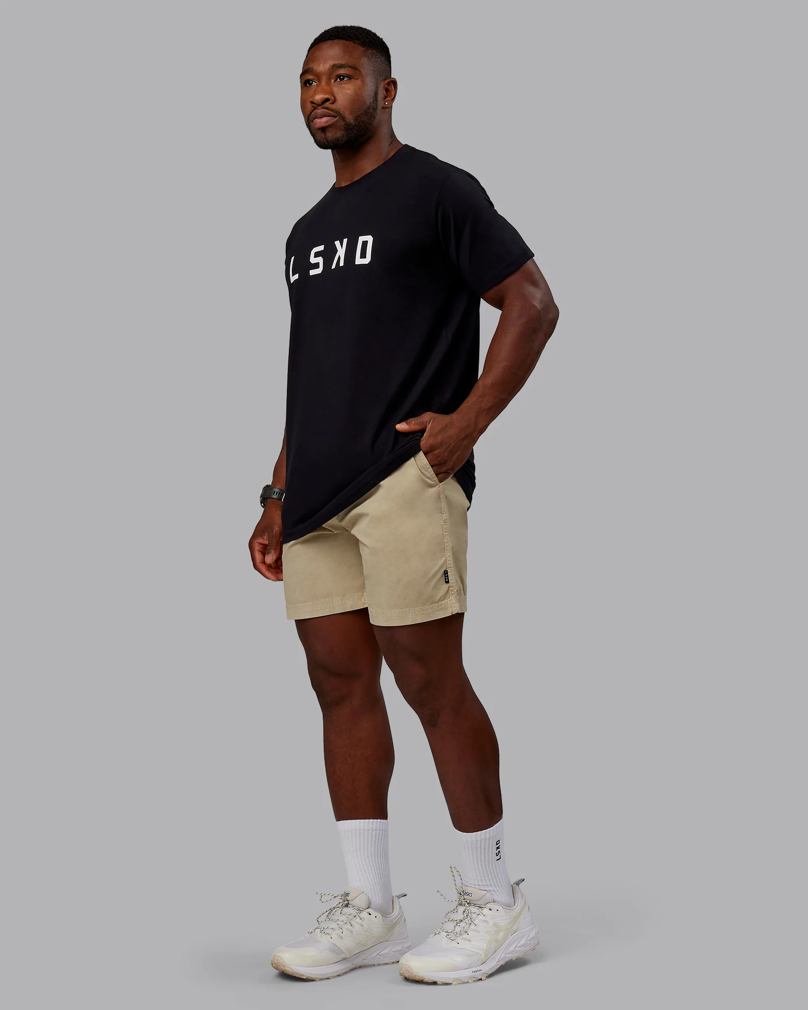 Washed Daily Short 7" - Pale Khaki 6 Washed Daily Short 7" - Pale Khaki
