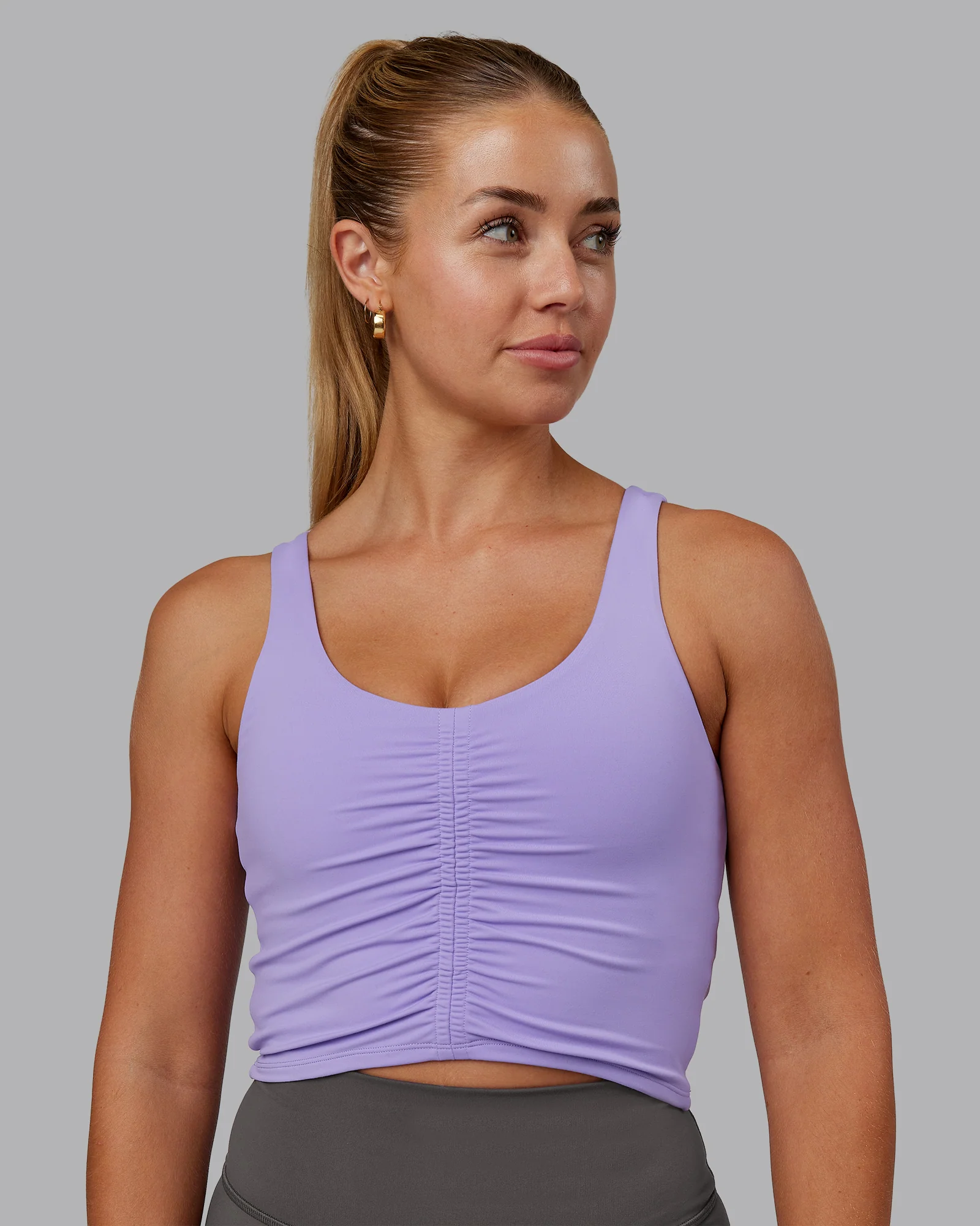 Liberty Ruched Tank - Violet Ray