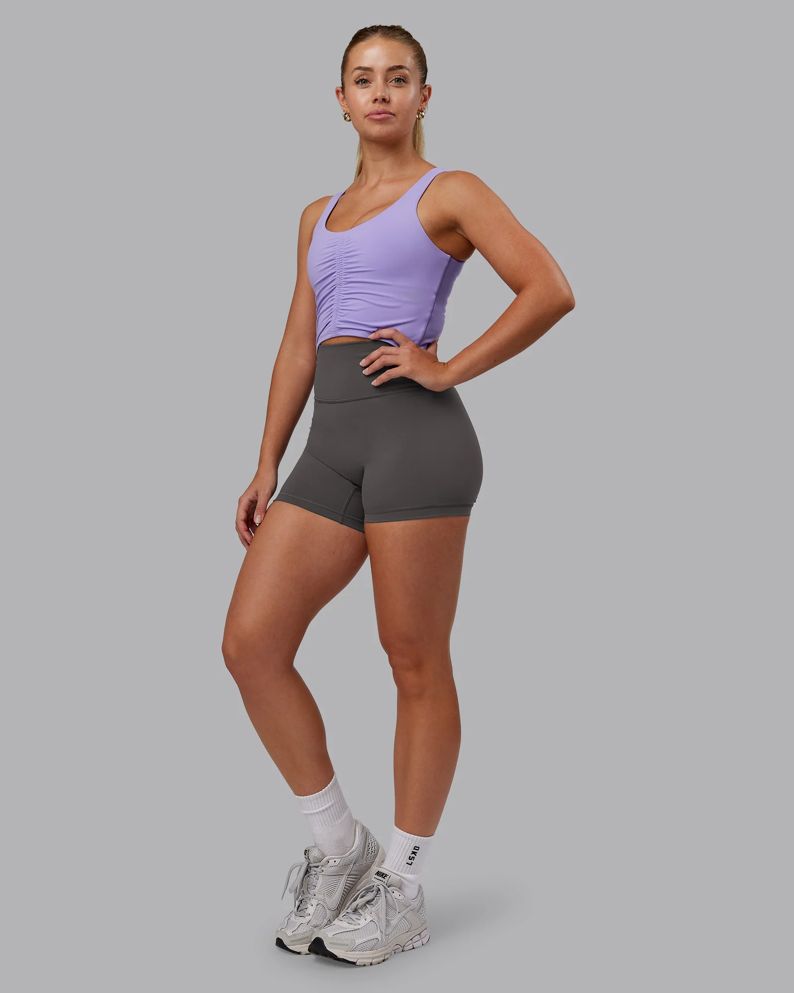 Liberty Ruched Tank - Violet Ray