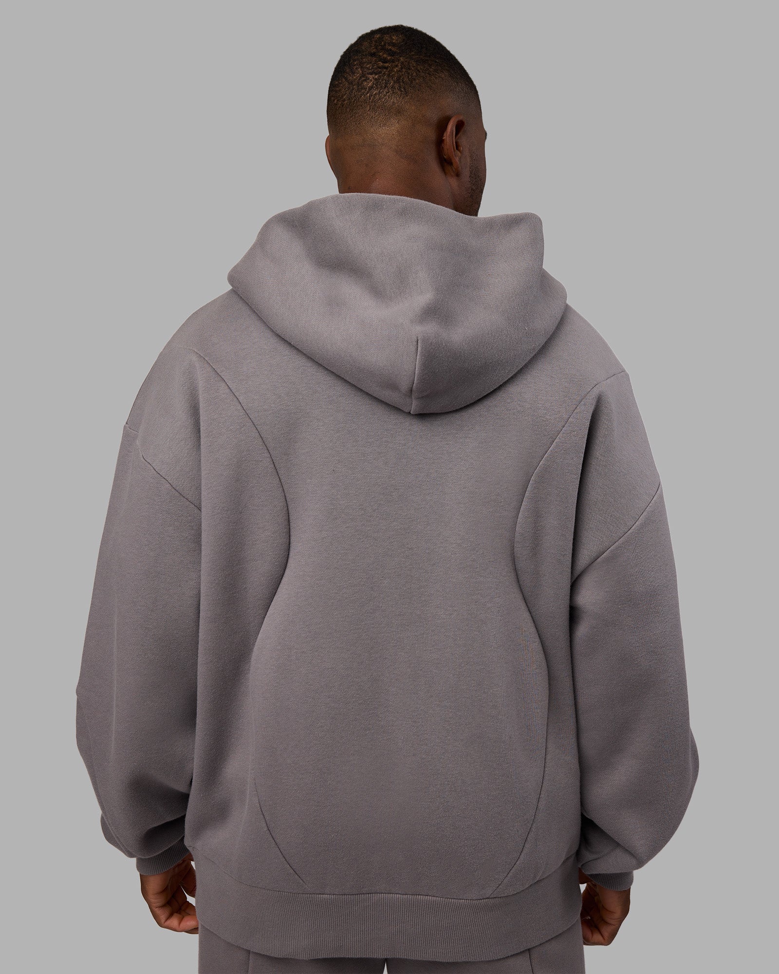 Stream Oversized Panel Zip Hoodie - Storm Front 4 Stream Oversized Panel Zip Hoodie - Storm Front