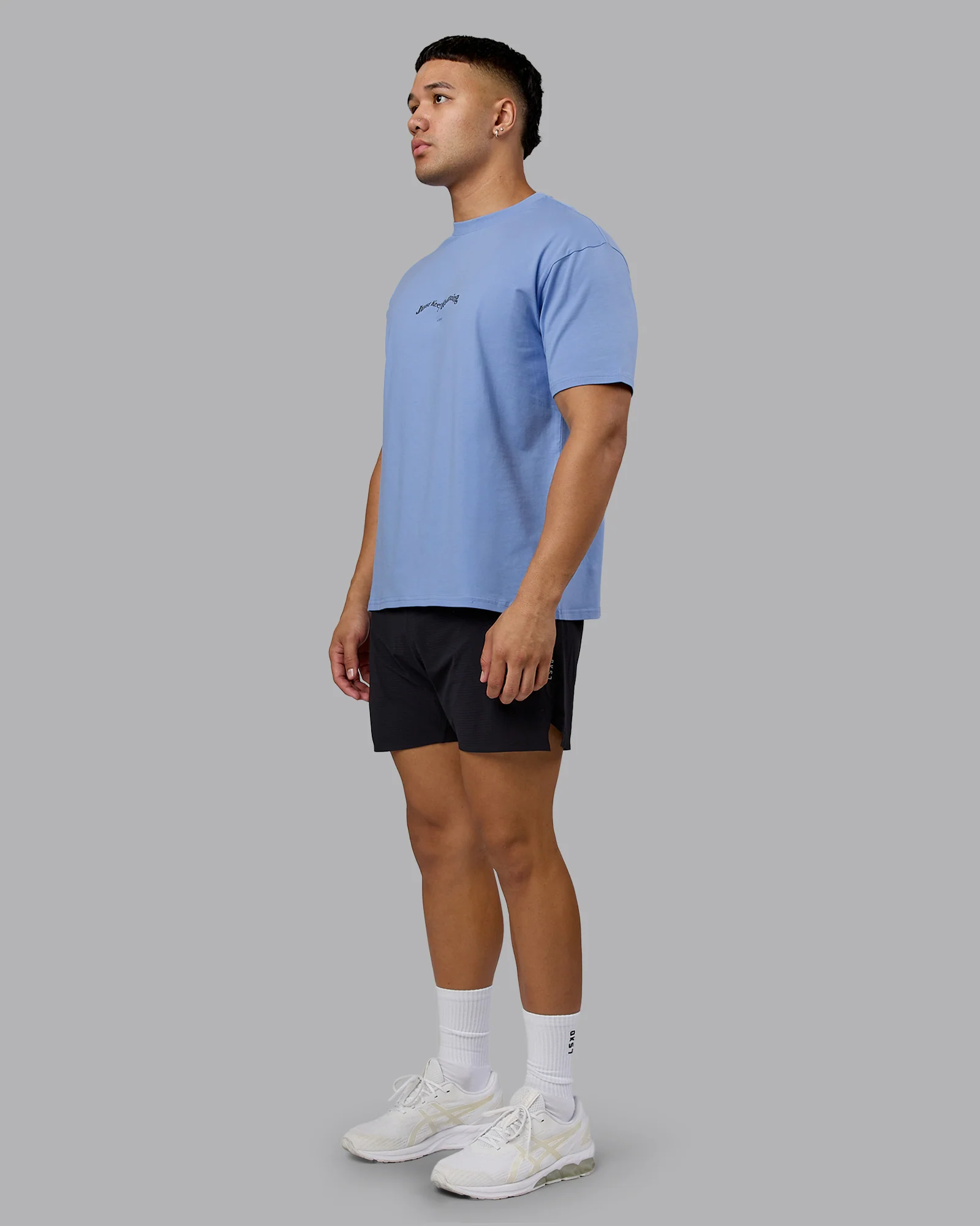 Just Run FLXCotton Oversized Tee - Soft Blue-Dark Storm 12 Just Run FLXCotton Oversized Tee - Soft Blue-Dark Storm