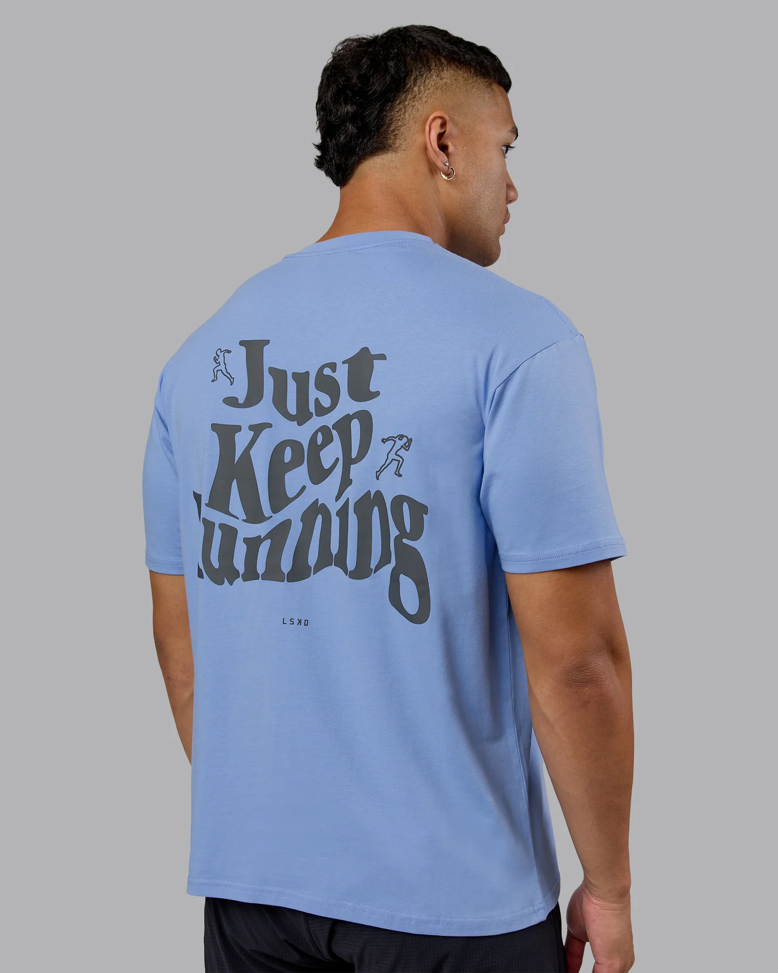 Just Run FLXCotton Oversized Tee - Soft Blue-Dark Storm 8 Just Run FLXCotton Oversized Tee - Soft Blue-Dark Storm