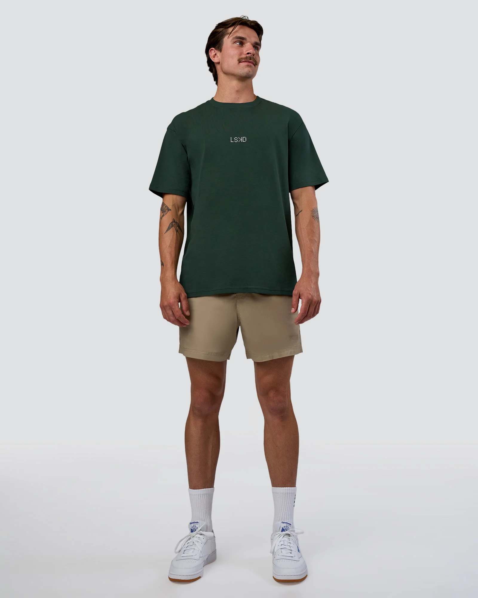 Merry Journey FLXCotton Oversized Tee - Vital Green-White 11 Merry Journey FLXCotton Oversized Tee - Vital Green-White