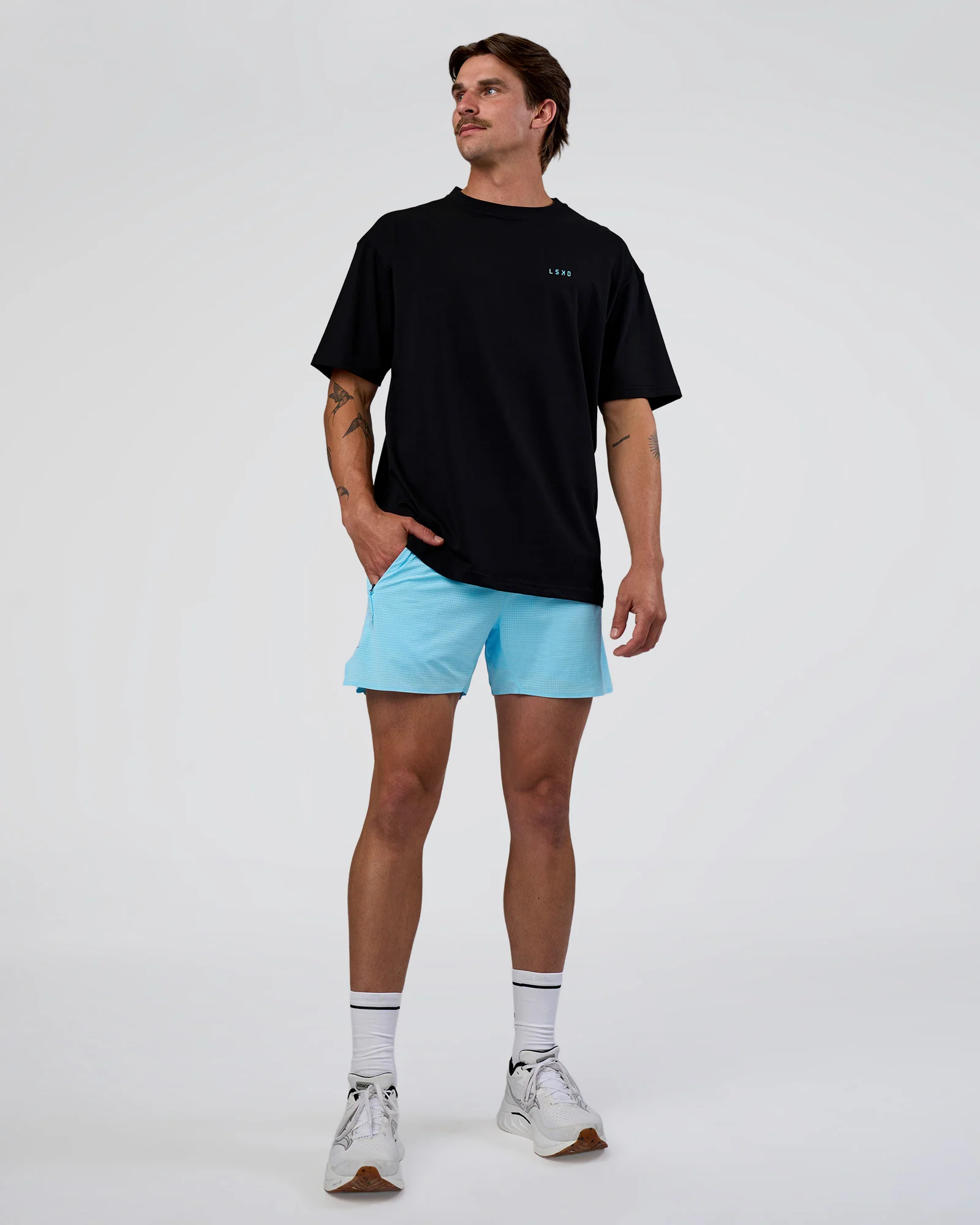 Unfit Club FLXCotton Oversized Tee - Black-White 6 Unfit Club FLXCotton Oversized Tee - Black-White