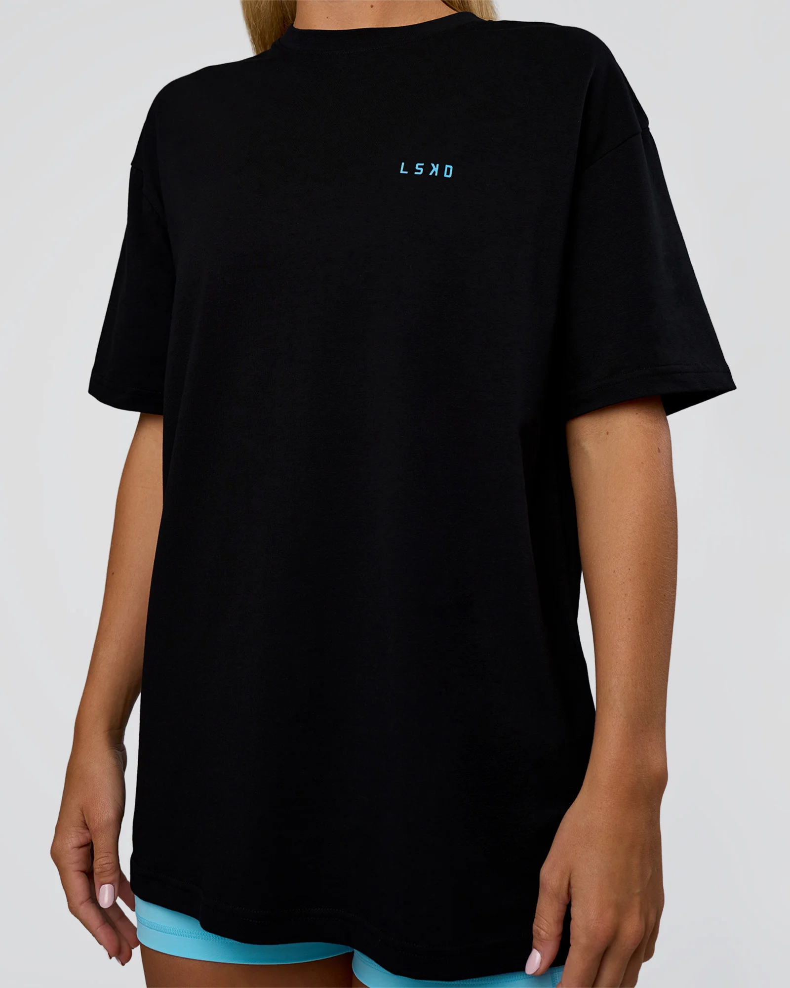 Unfit Club FLXCotton Oversized Tee - Black-White 9 Unfit Club FLXCotton Oversized Tee - Black-White