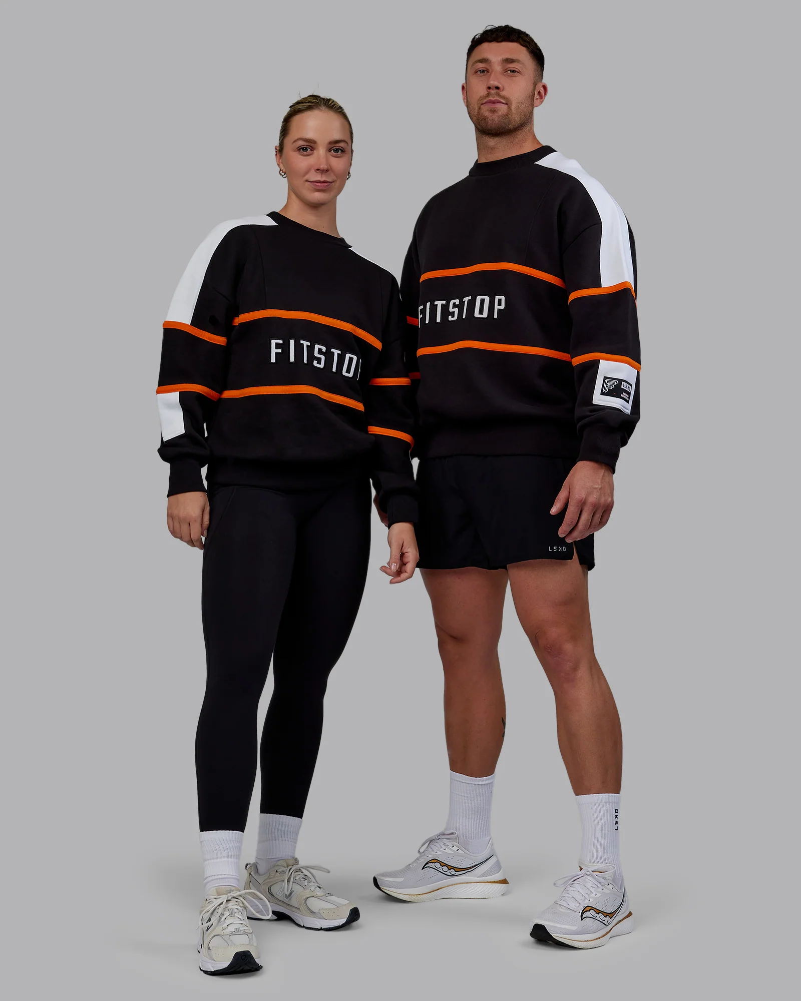 FitStop Move More Sweater Oversize - Black-White
