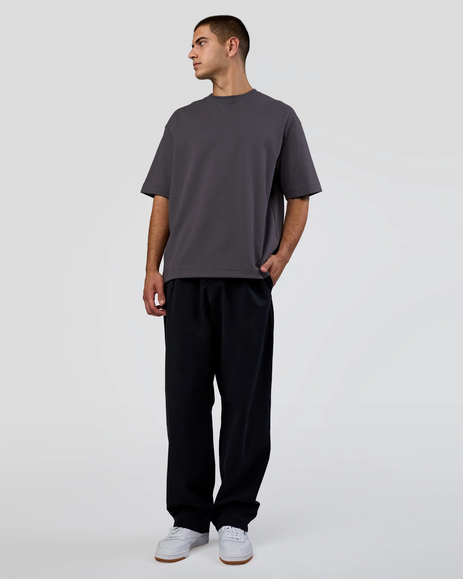 AfterDark ZeroCrease Oversized Tee - Dark Storm