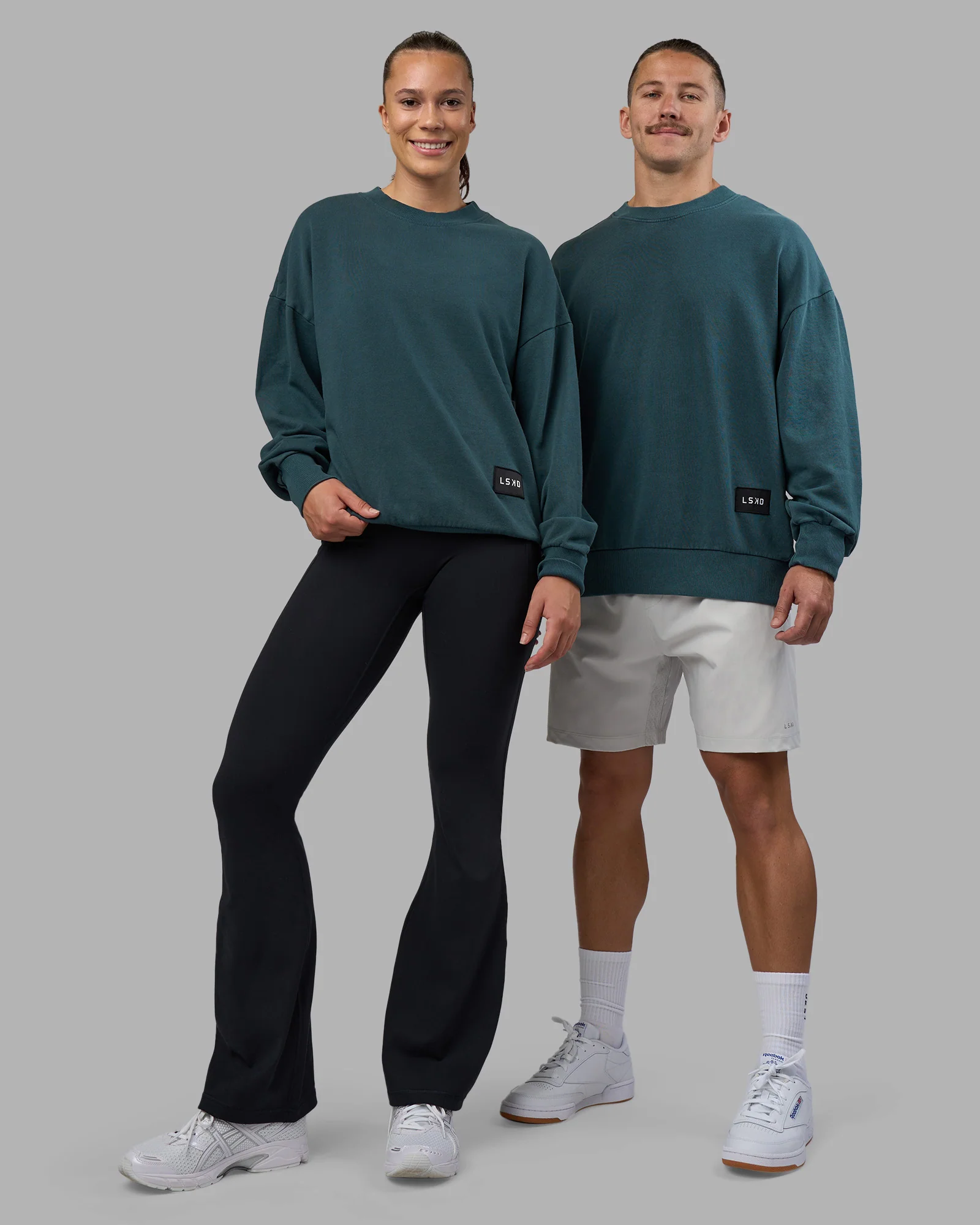 Segmented Oversized Sweater - Abyssal 1 Segmented Oversized Sweater - Abyssal