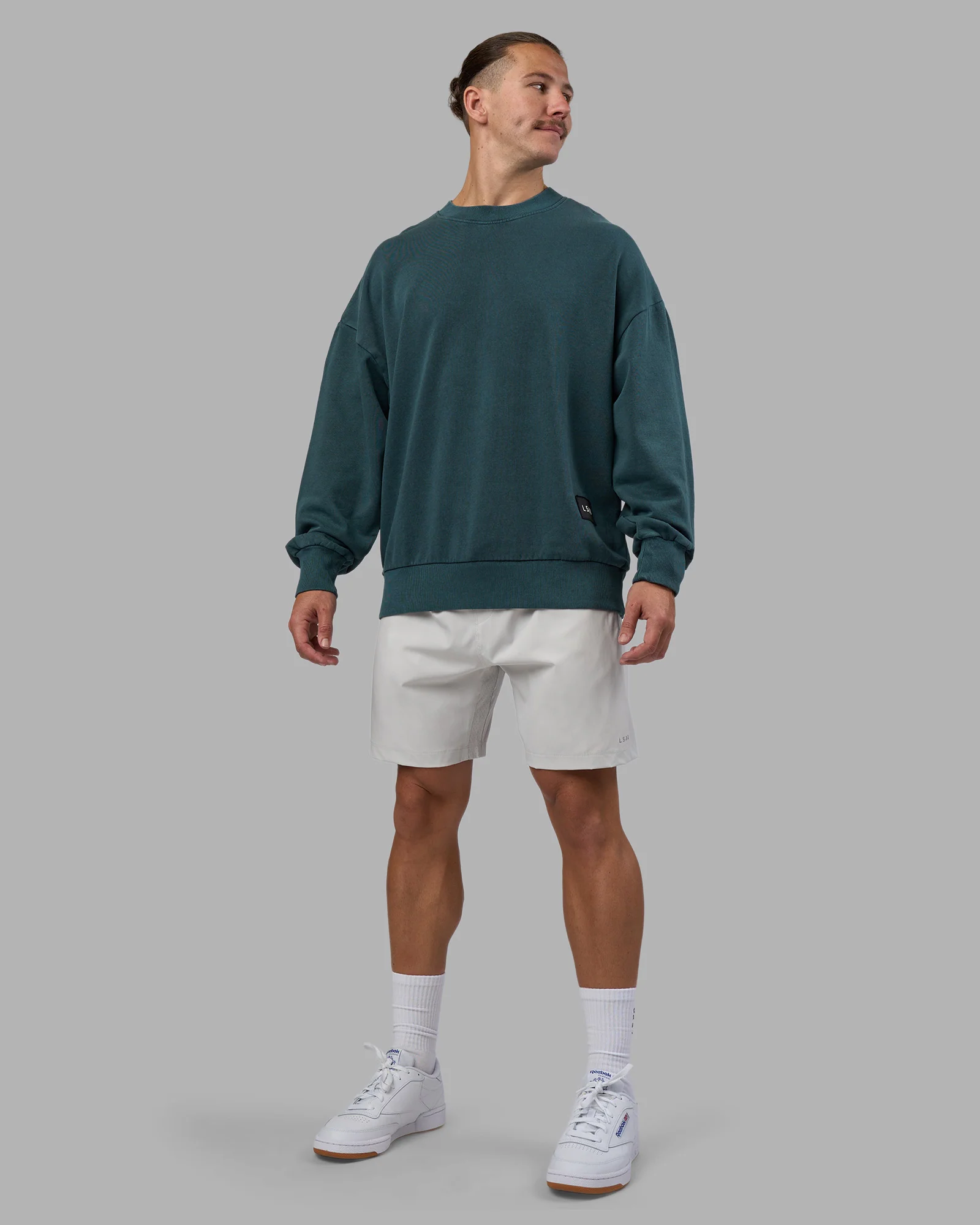 Segmented Oversized Sweater - Abyssal 2 Segmented Oversized Sweater - Abyssal