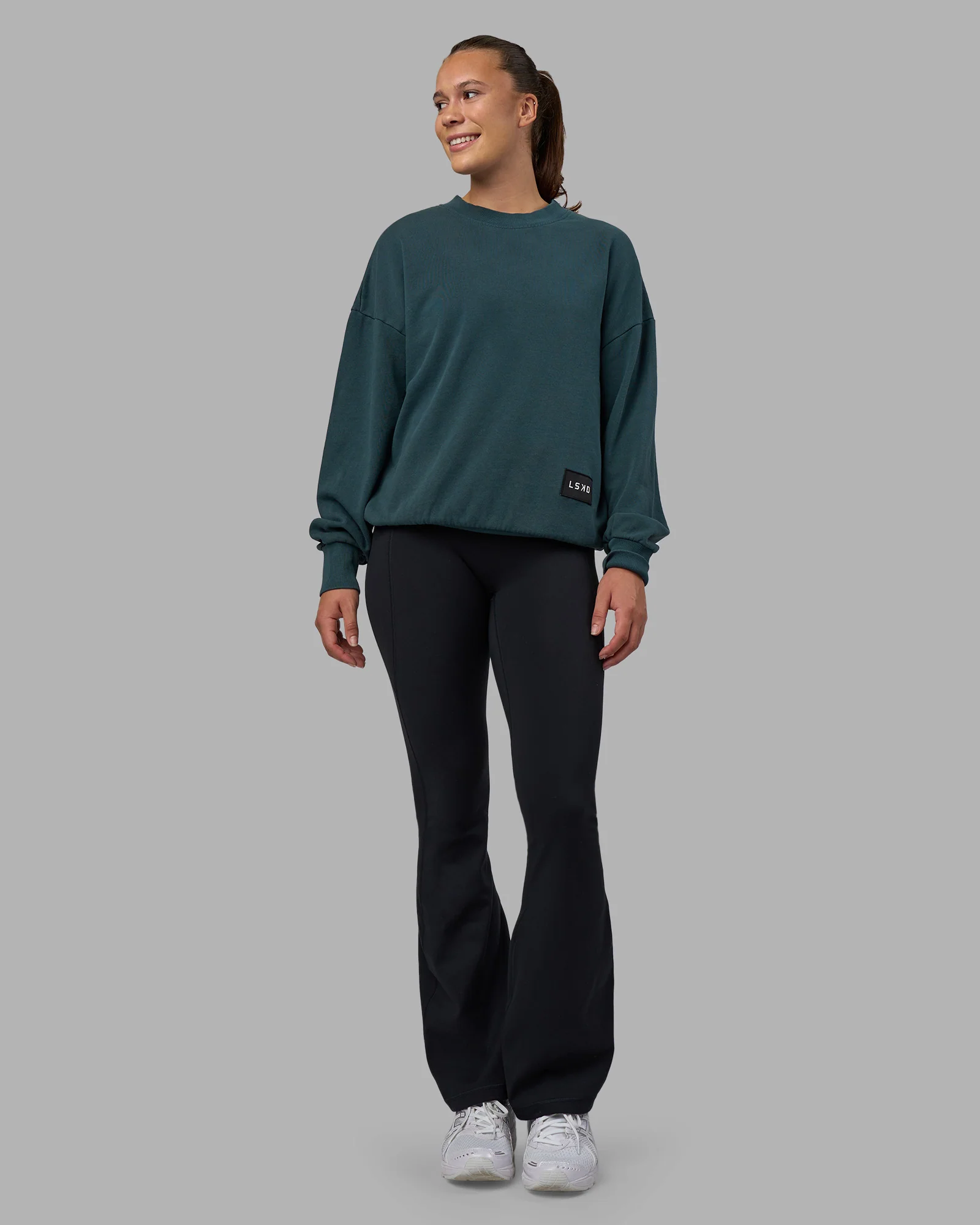 Segmented Oversized Sweater - Abyssal 3 Segmented Oversized Sweater - Abyssal