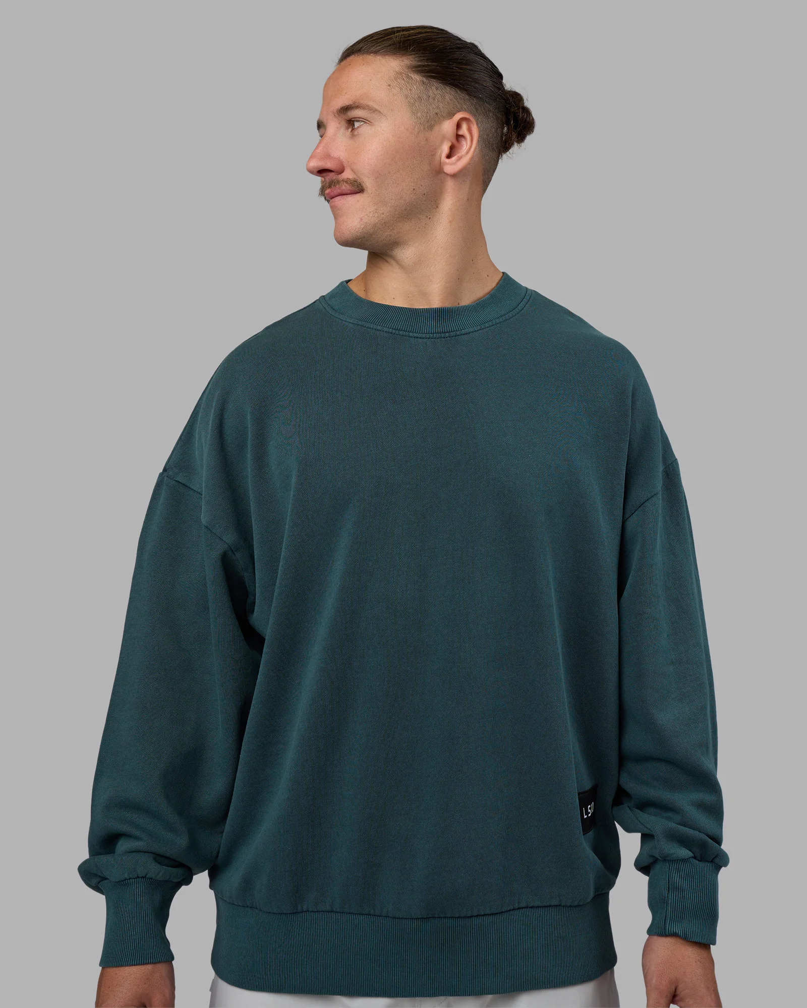 Segmented Oversized Sweater - Abyssal 4 Segmented Oversized Sweater - Abyssal