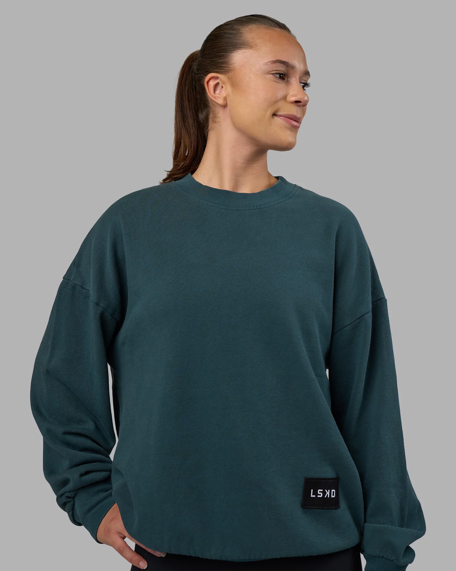 Segmented Oversized Sweater - Abyssal 5 Segmented Oversized Sweater - Abyssal