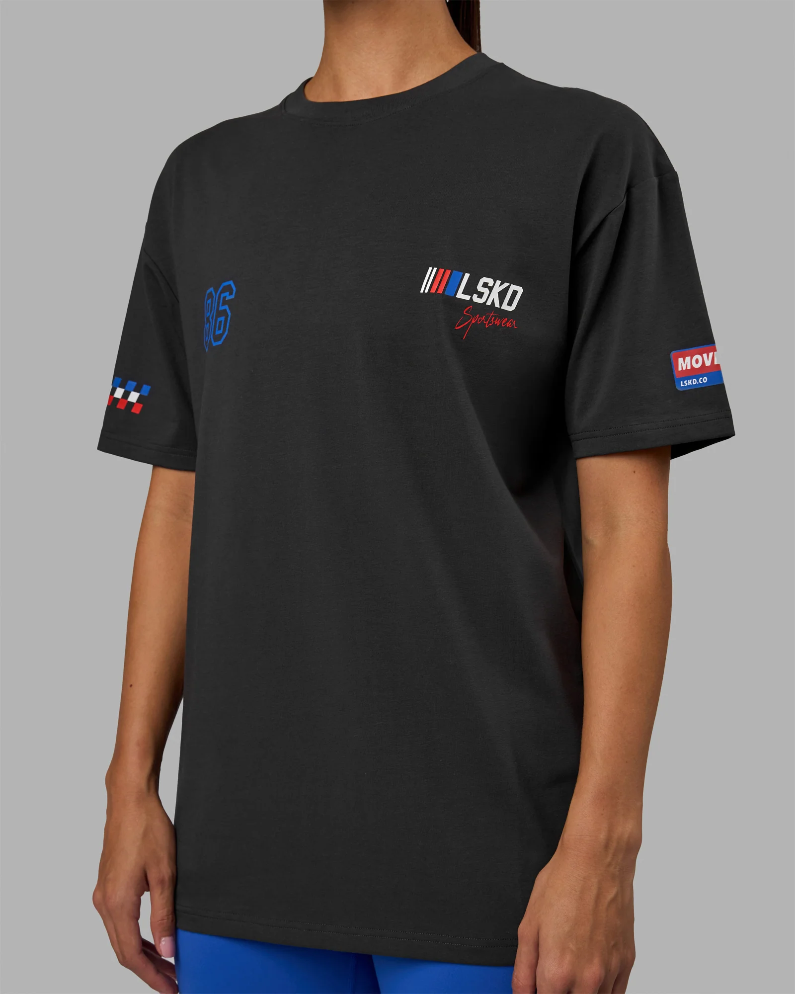 Redline FLXCotton Tee Oversize - Phantom-White