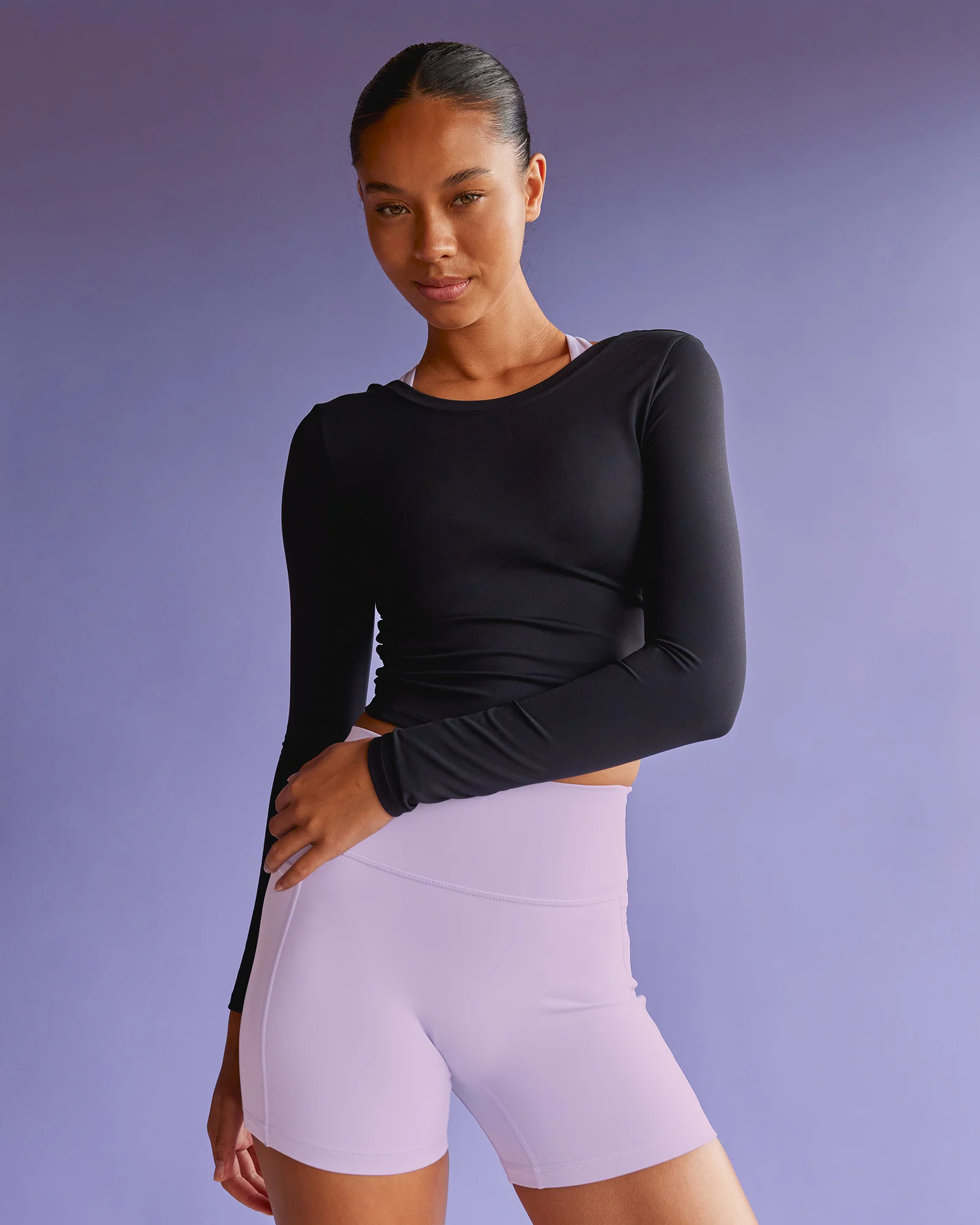 Effortless Long Sleeve Top - Black 2 Effortless Long Sleeve Top - Black