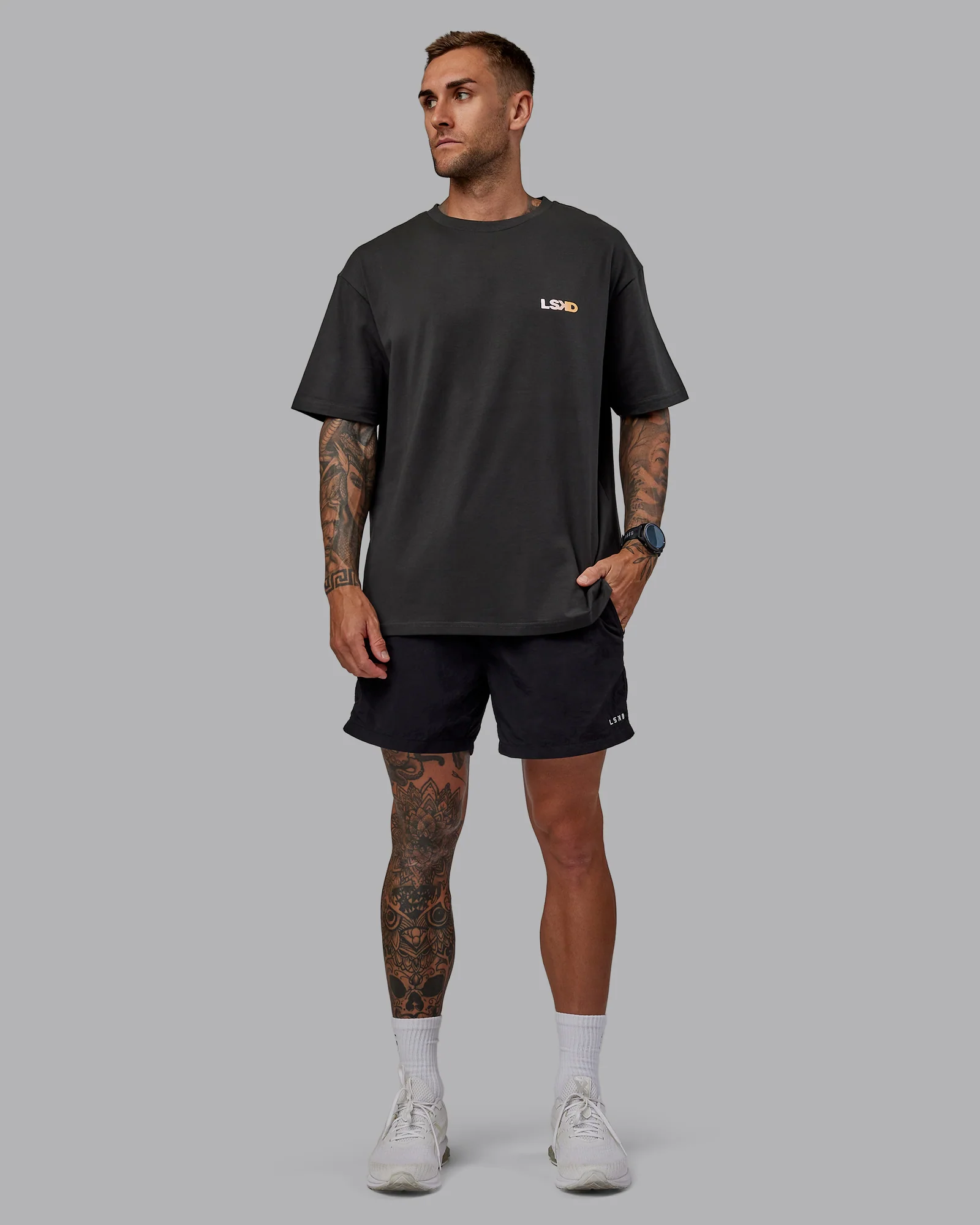 E.T.J FLXCotton Tee Oversize - Pirate Black-Pop Pink 10 E.T.J FLXCotton Tee Oversize - Pirate Black-Pop Pink
