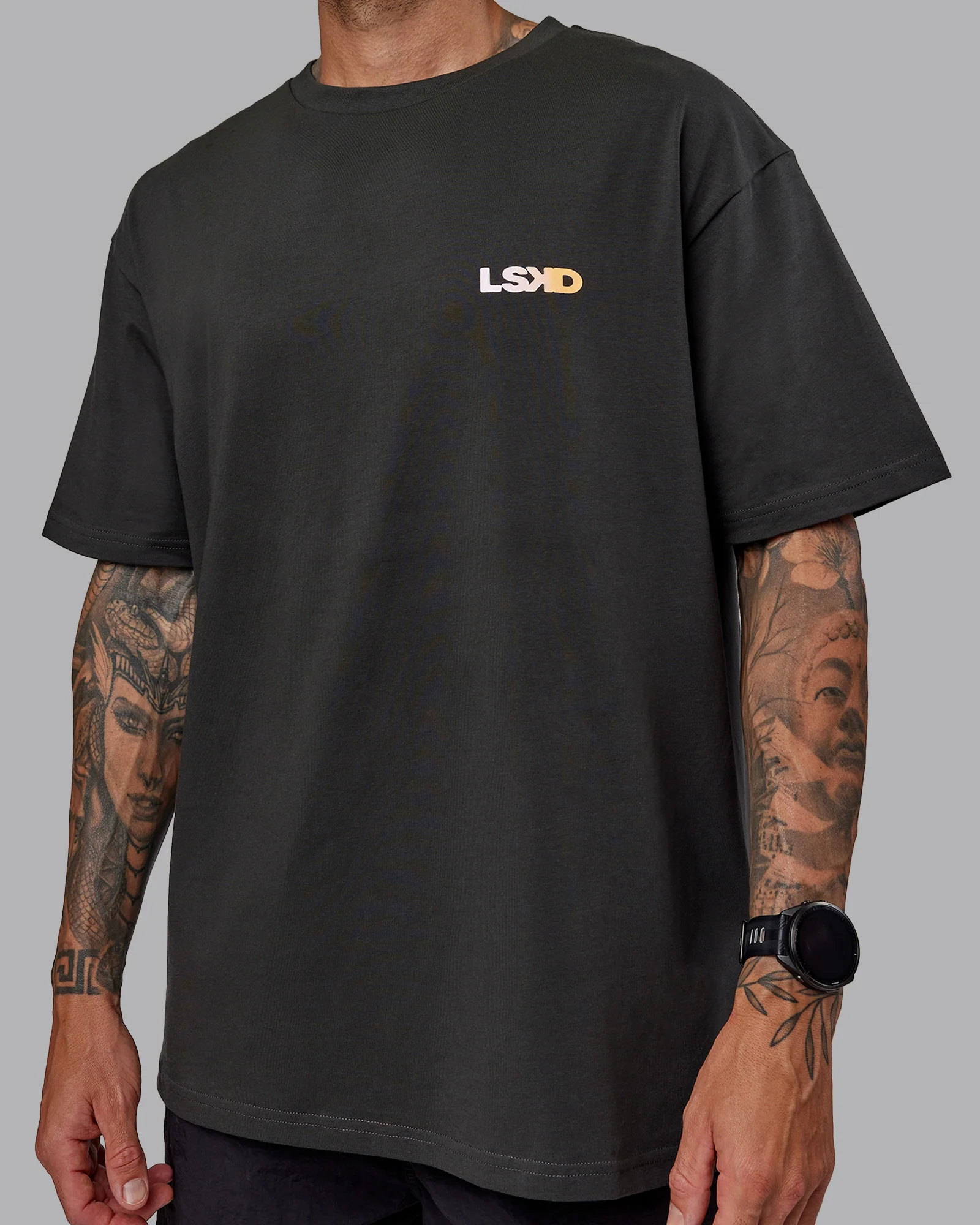 E.T.J FLXCotton Tee Oversize - Pirate Black-Pop Pink 4 E.T.J FLXCotton Tee Oversize - Pirate Black-Pop Pink