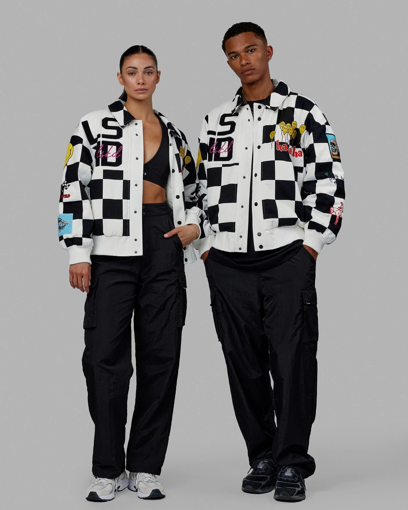 Unisex Kyle LeBlanc x LSKD Jacket - Black-White 3 Unisex Kyle LeBlanc x LSKD Jacket - Black-White