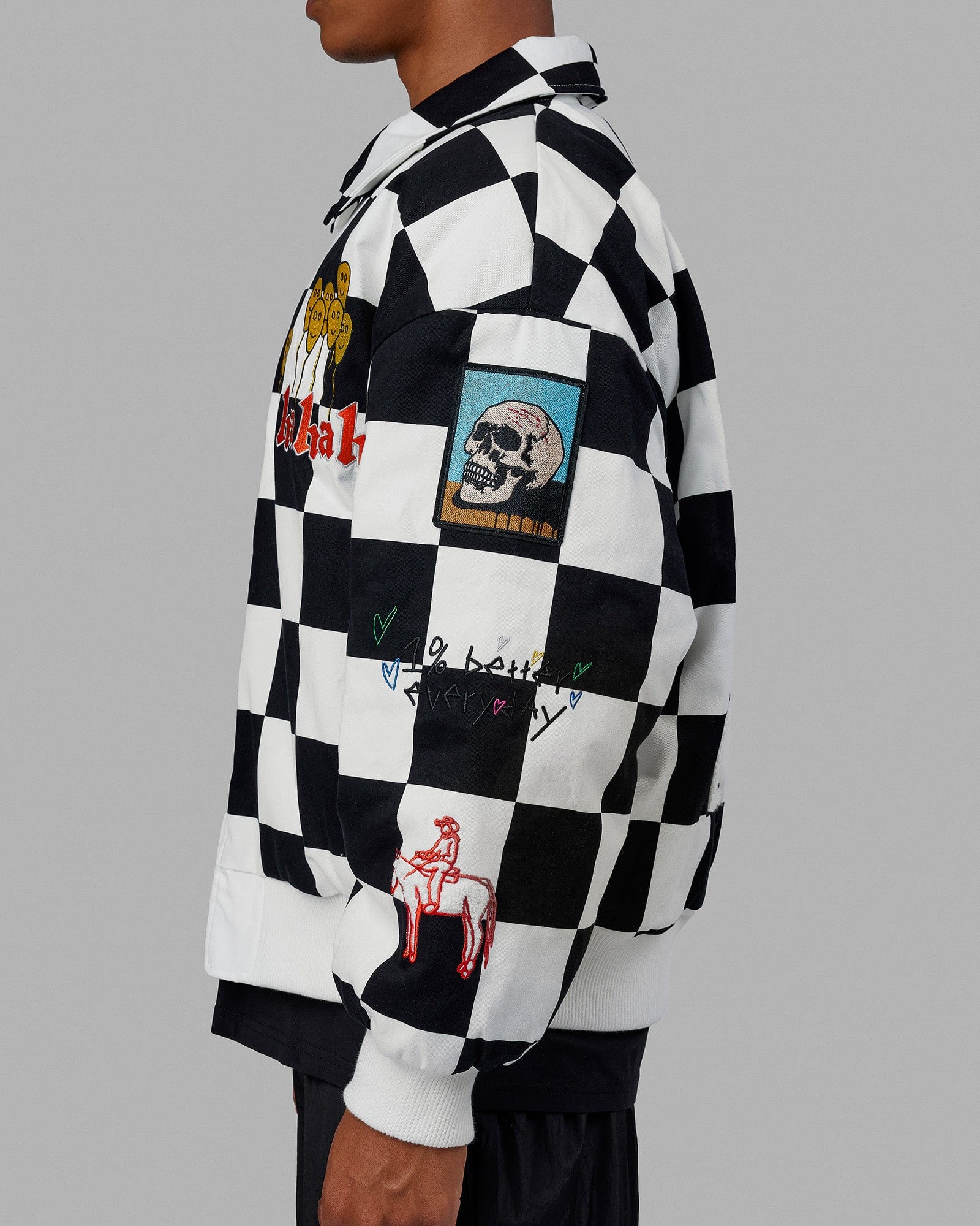 Unisex Kyle LeBlanc x LSKD Jacket - Black-White 4 Unisex Kyle LeBlanc x LSKD Jacket - Black-White