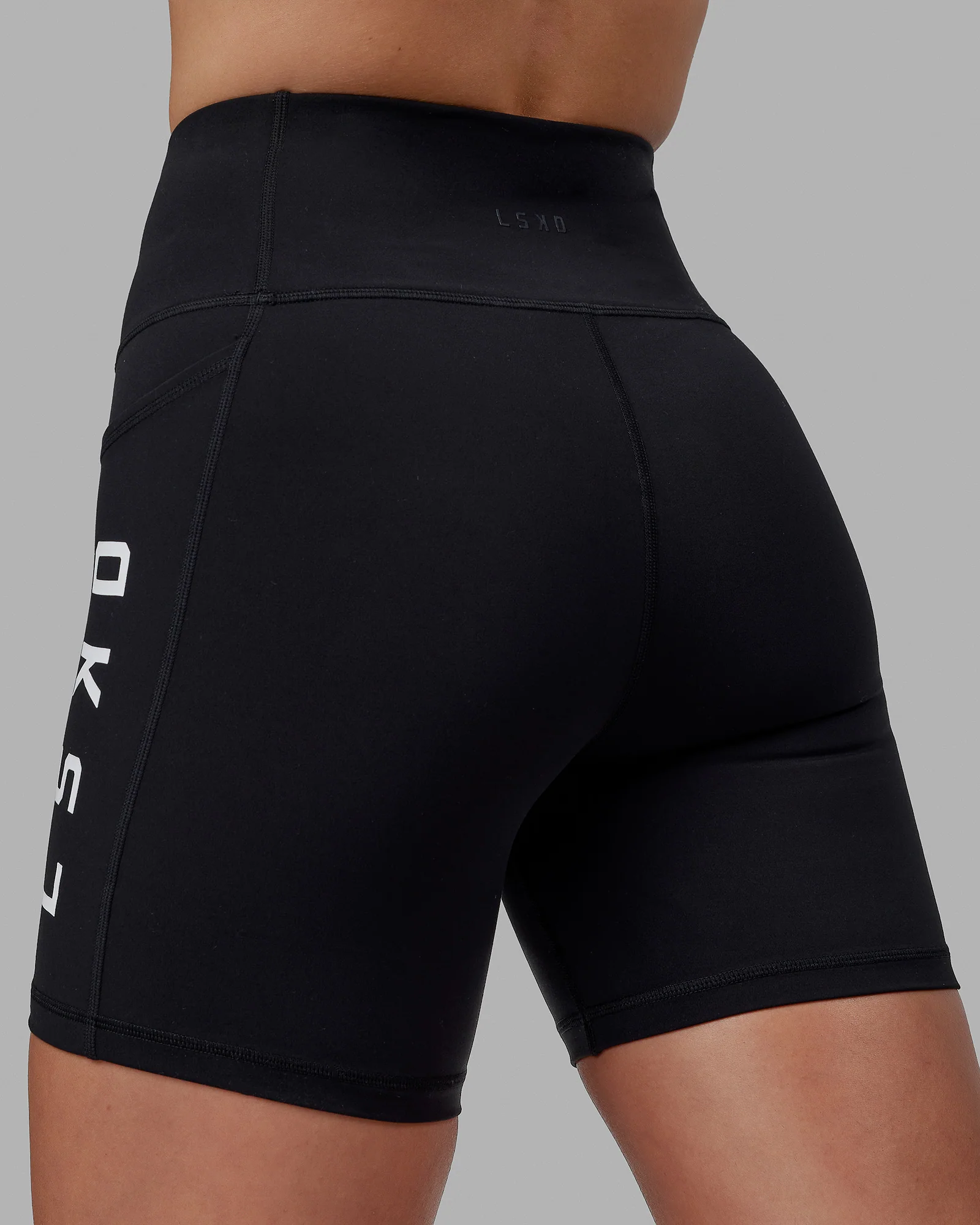 Rep Ultra High-Rise 6" Short Pockets - Black-White 4 Rep Ultra High-Rise 6" Short Pockets - Black-White