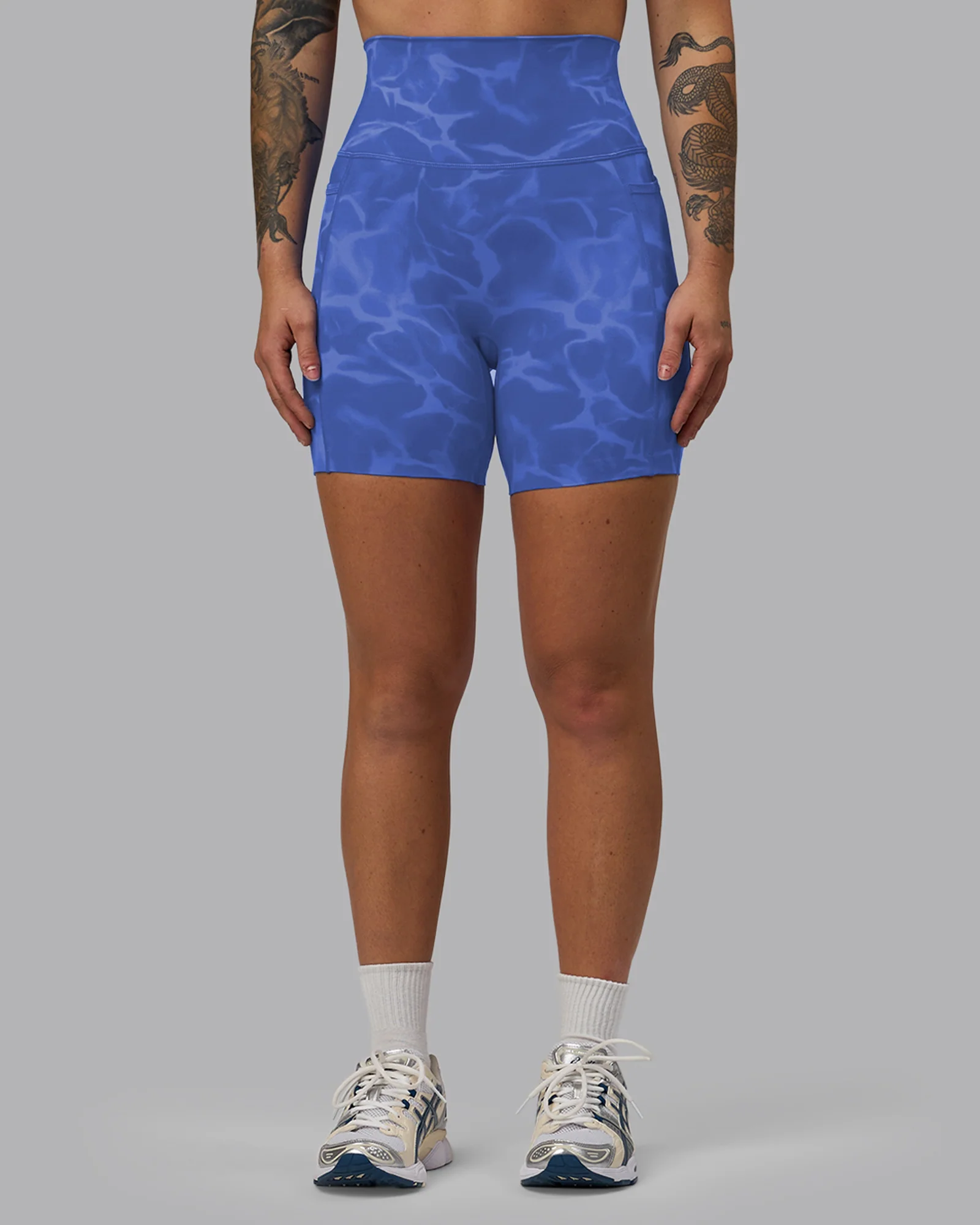 Elixir Ultra High-Rise 6" Short Pockets - Tranquil-Power Cobalt