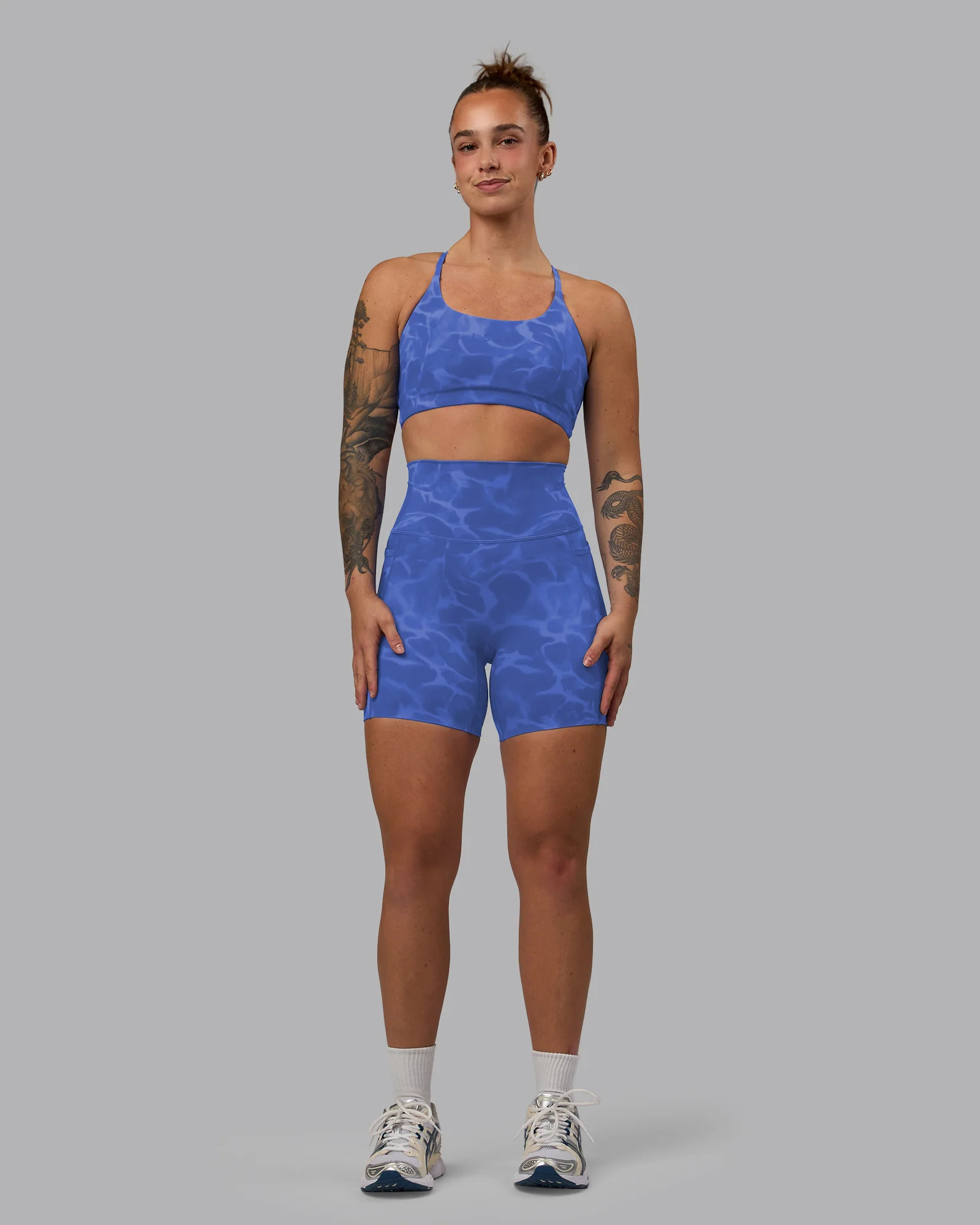 Elixir Ultra High-Rise 6" Short Pockets - Tranquil-Power Cobalt