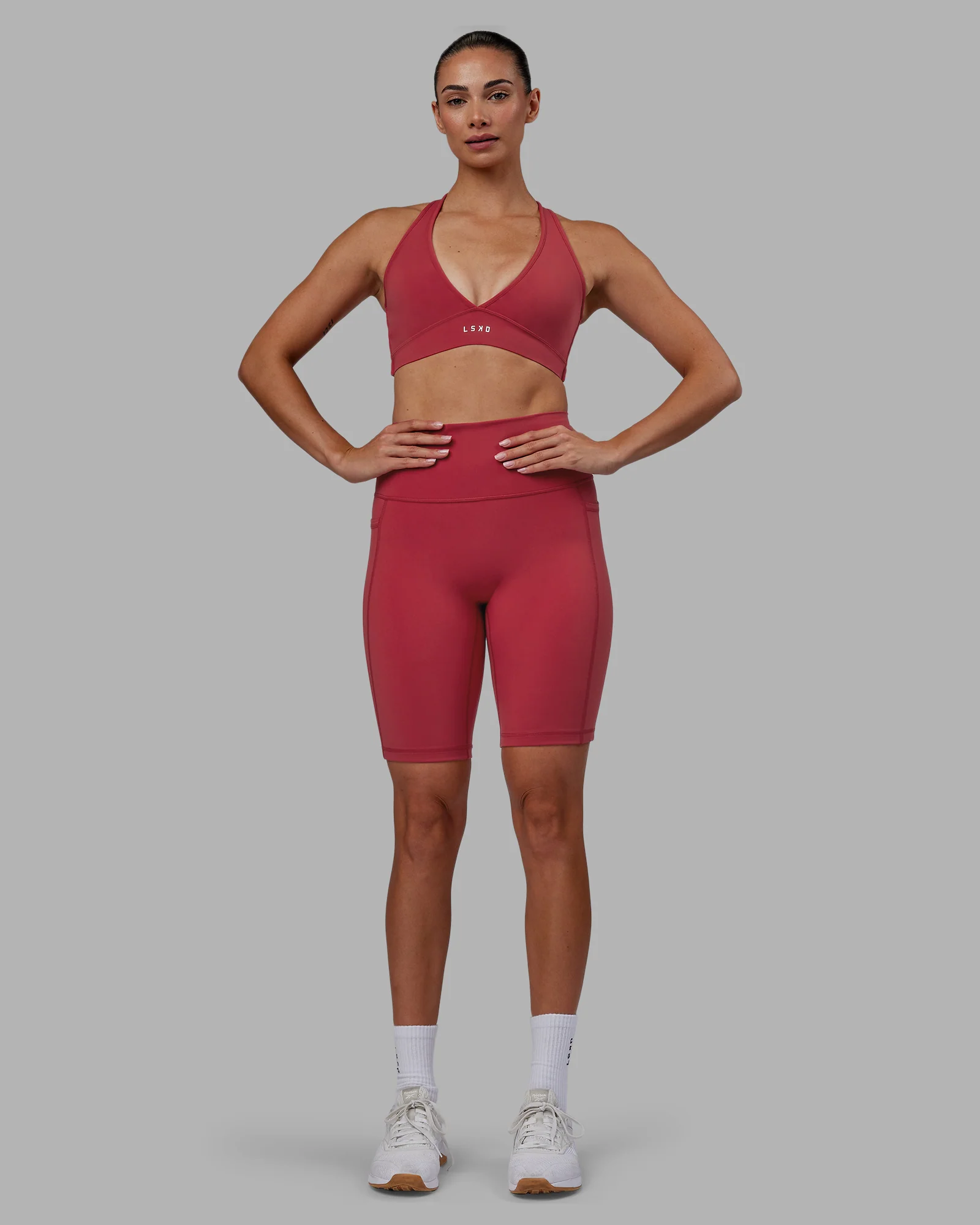 Fusion Ultra High-Rise 9" Short Pockets - Claret