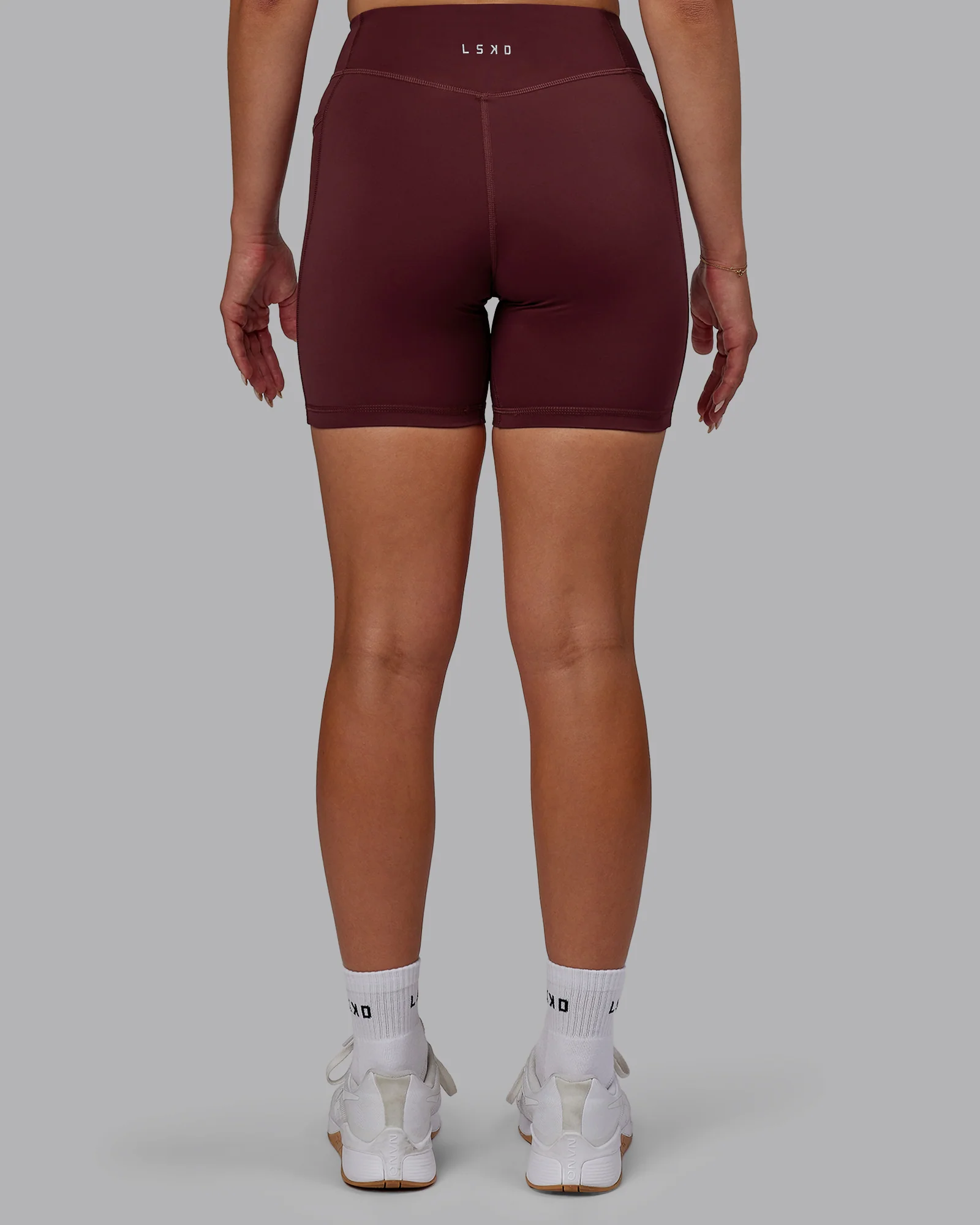 Elite High-Rise 6" Short Pockets - Dark Cherry 3 Elite High-Rise 6" Short Pockets - Dark Cherry