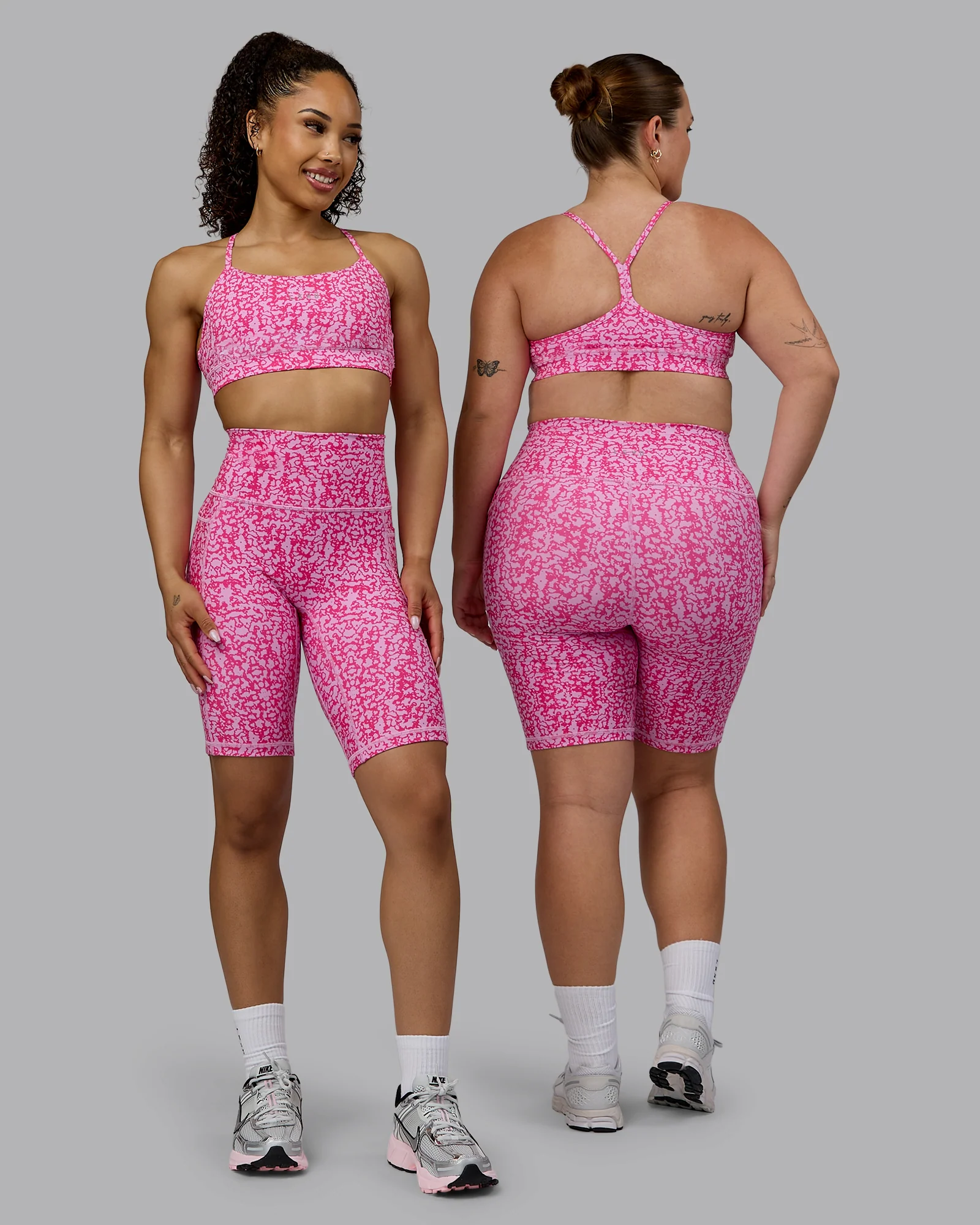Fusion Ultra High-Rise 9" Short Pockets - Patina-Ultra Pink