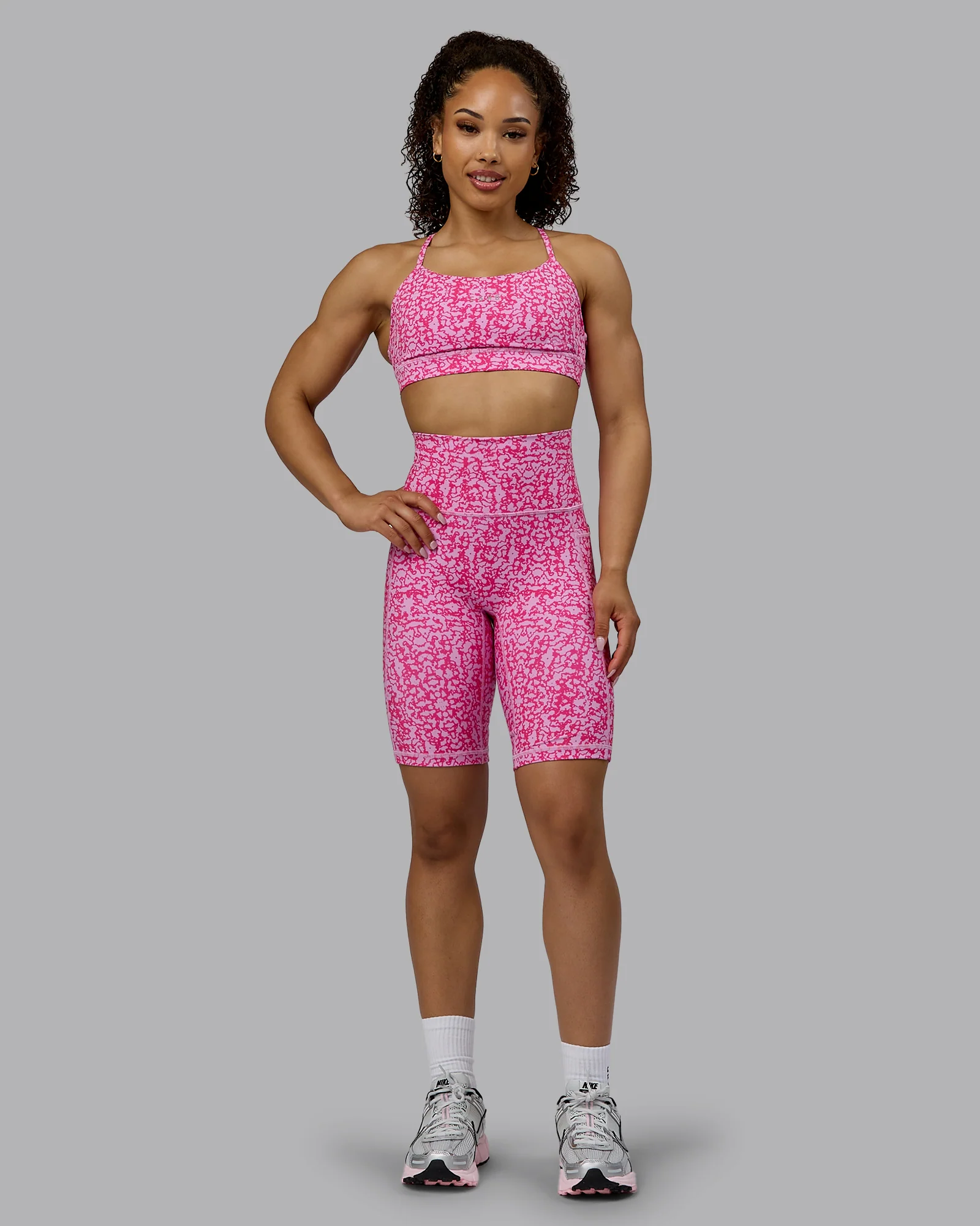 Fusion Ultra High-Rise 9" Short Pockets - Patina-Ultra Pink