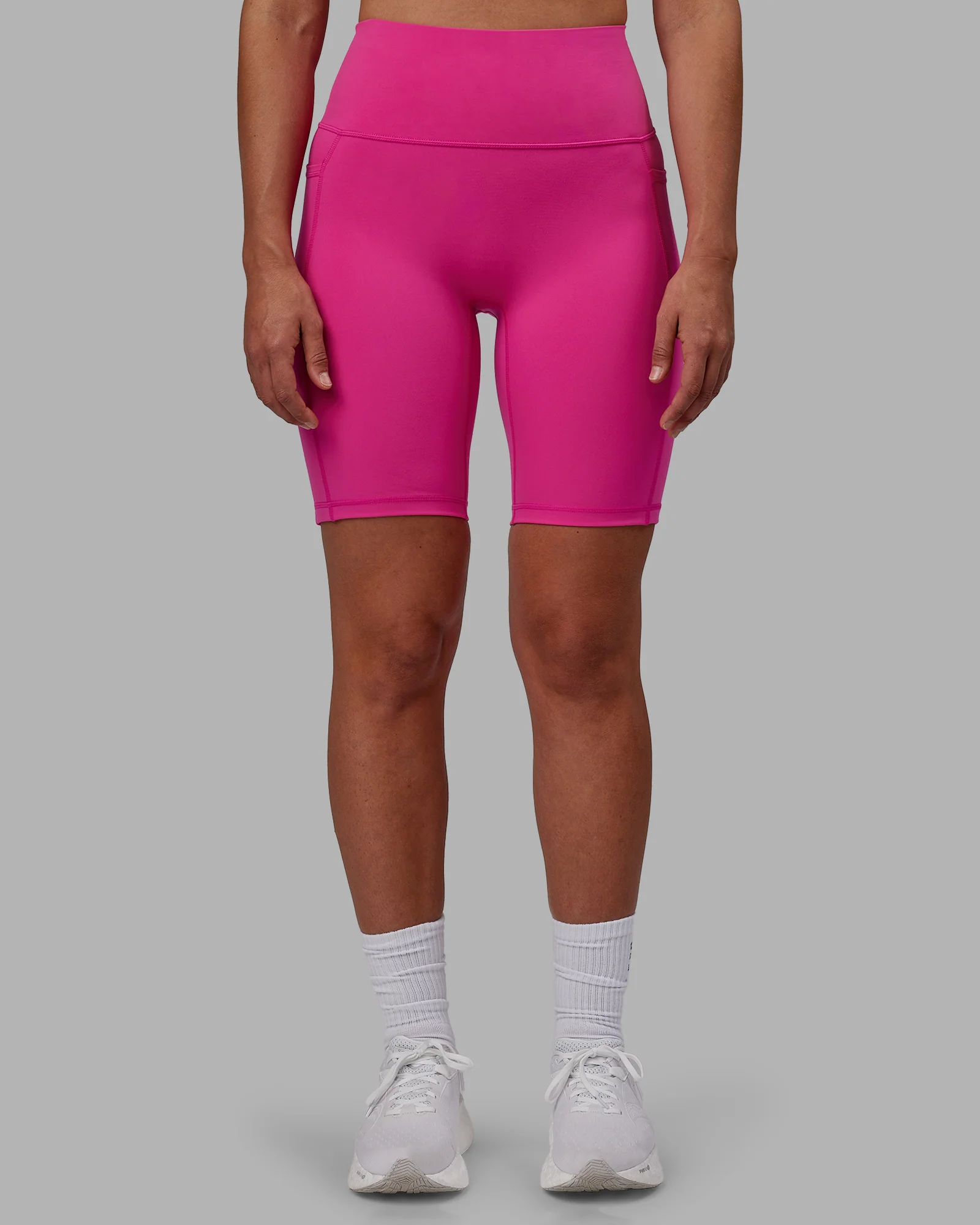 Fusion Ultra High-Rise 9" Short Pockets - Fuchsia Pink 9 Fusion Ultra High-Rise 9" Short Pockets - Fuchsia Pink