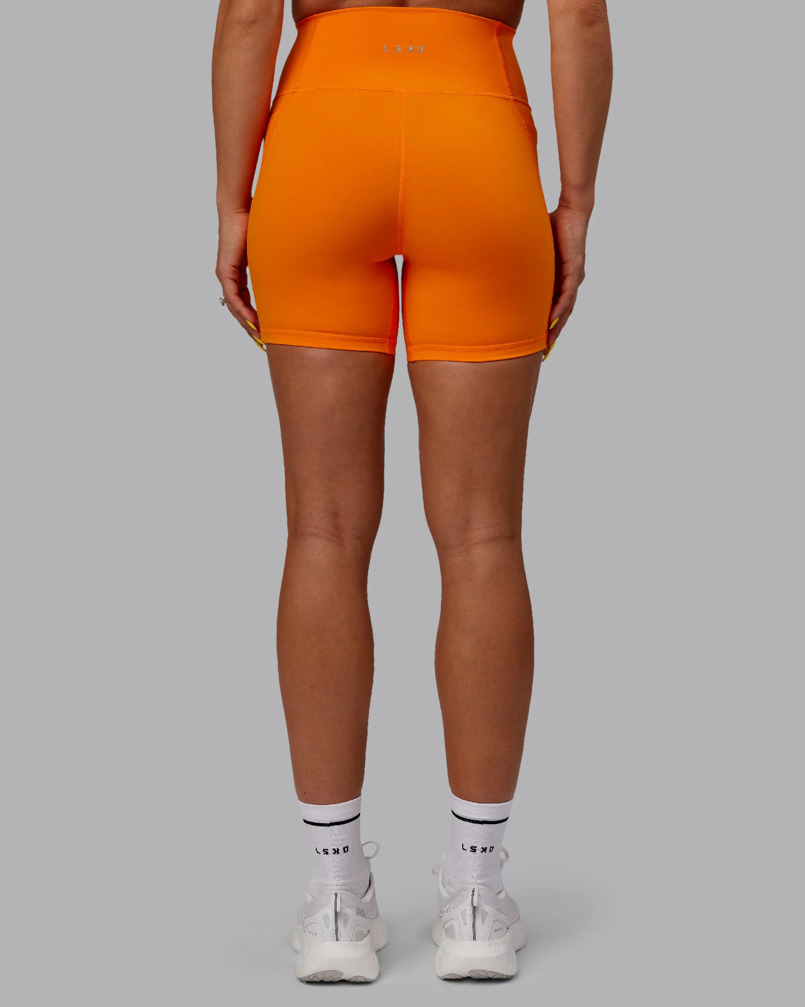 Fusion Ultra High-Rise 6" Short Pockets - Vibrant Orange